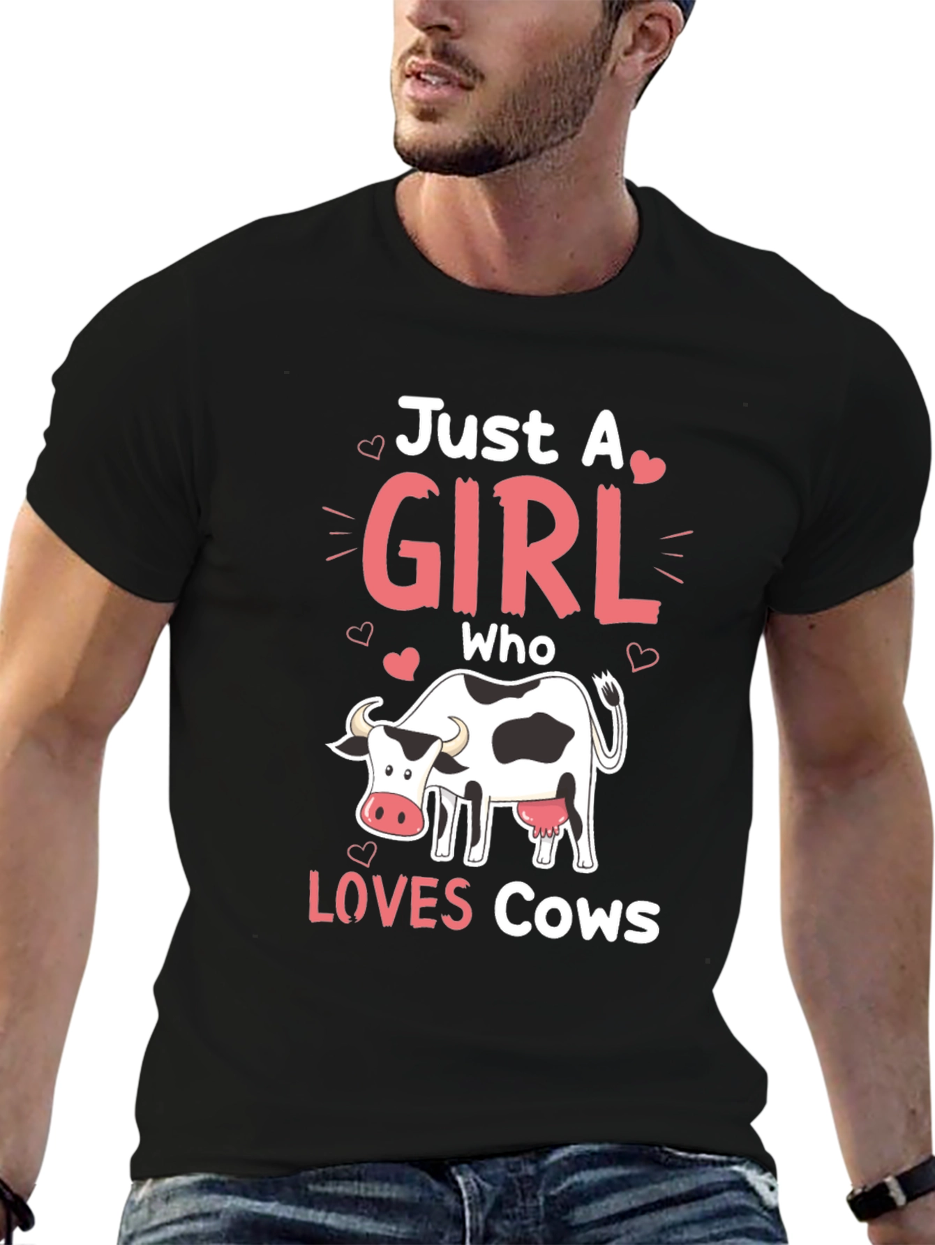 Just a Girl Who Loves Cows T-Shirt