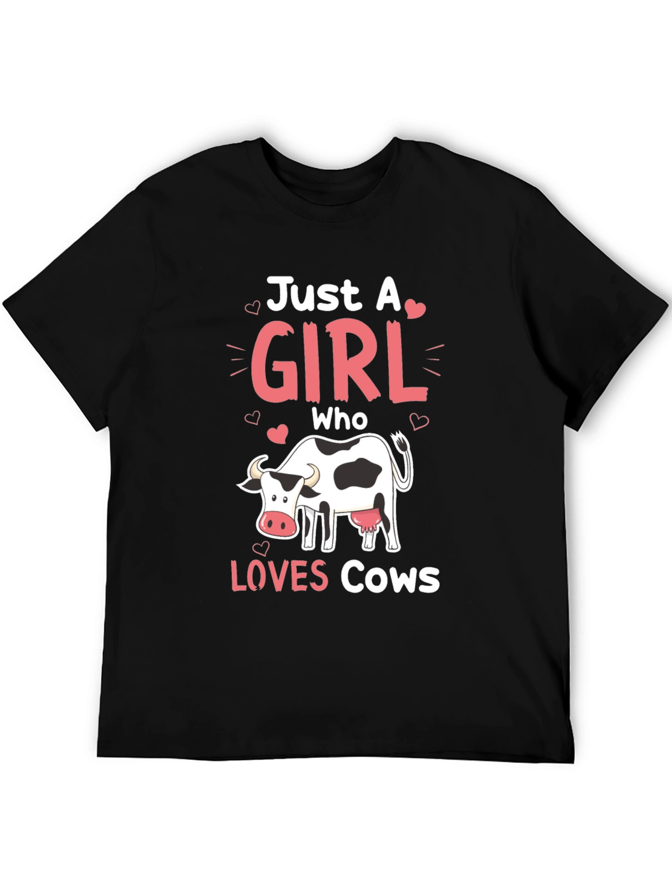 Just a Girl Who Loves Cows T-Shirt
