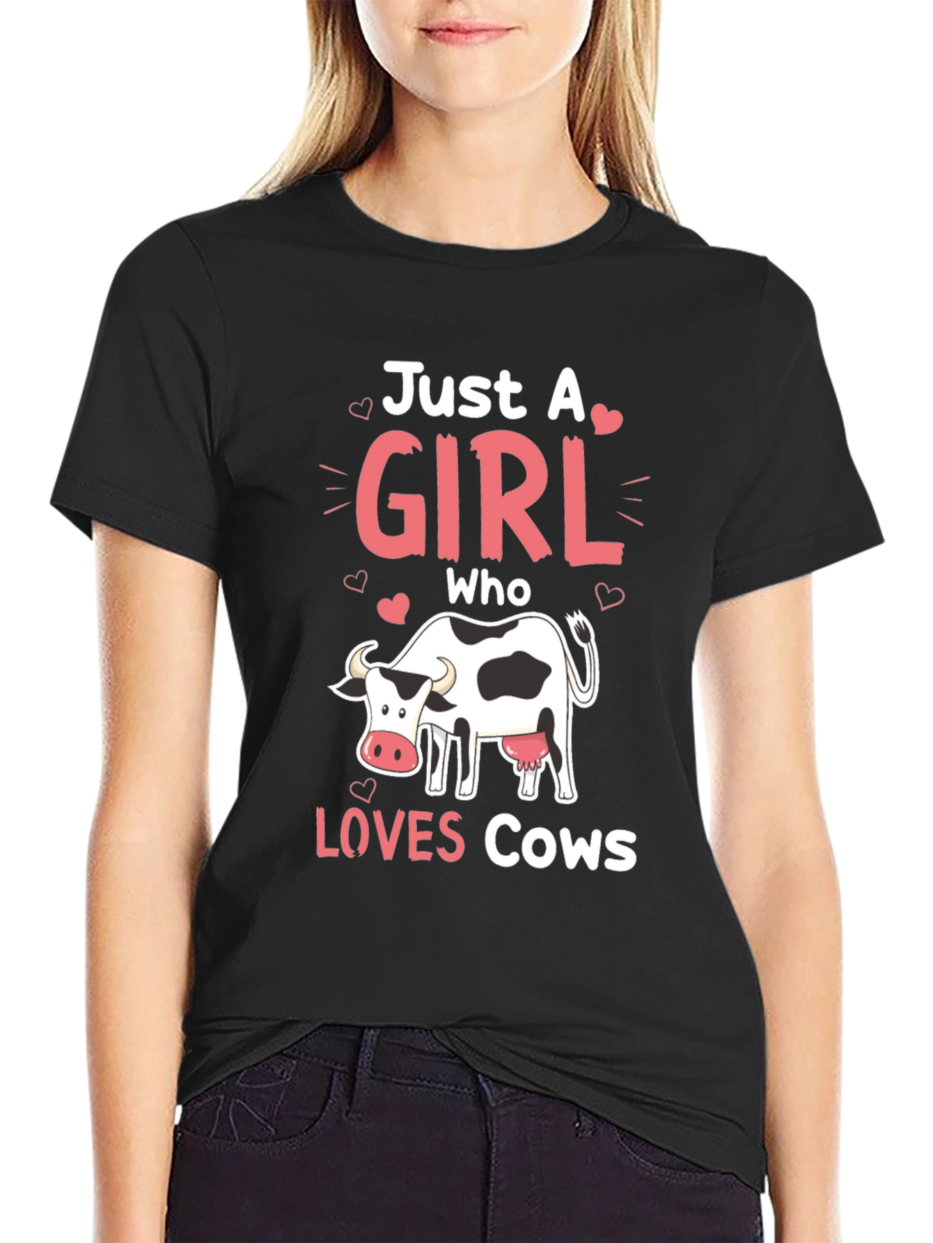 Just a Girl Who Loves Cows T-Shirt