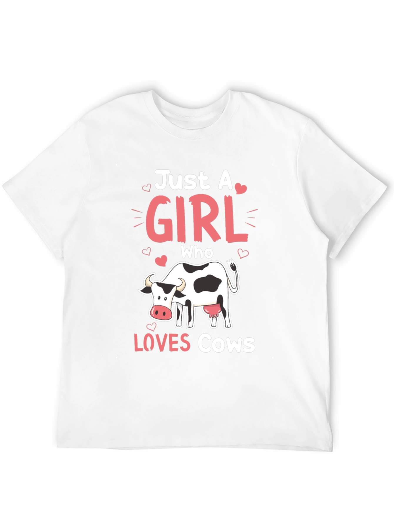 Just a Girl Who Loves Cows T-Shirt