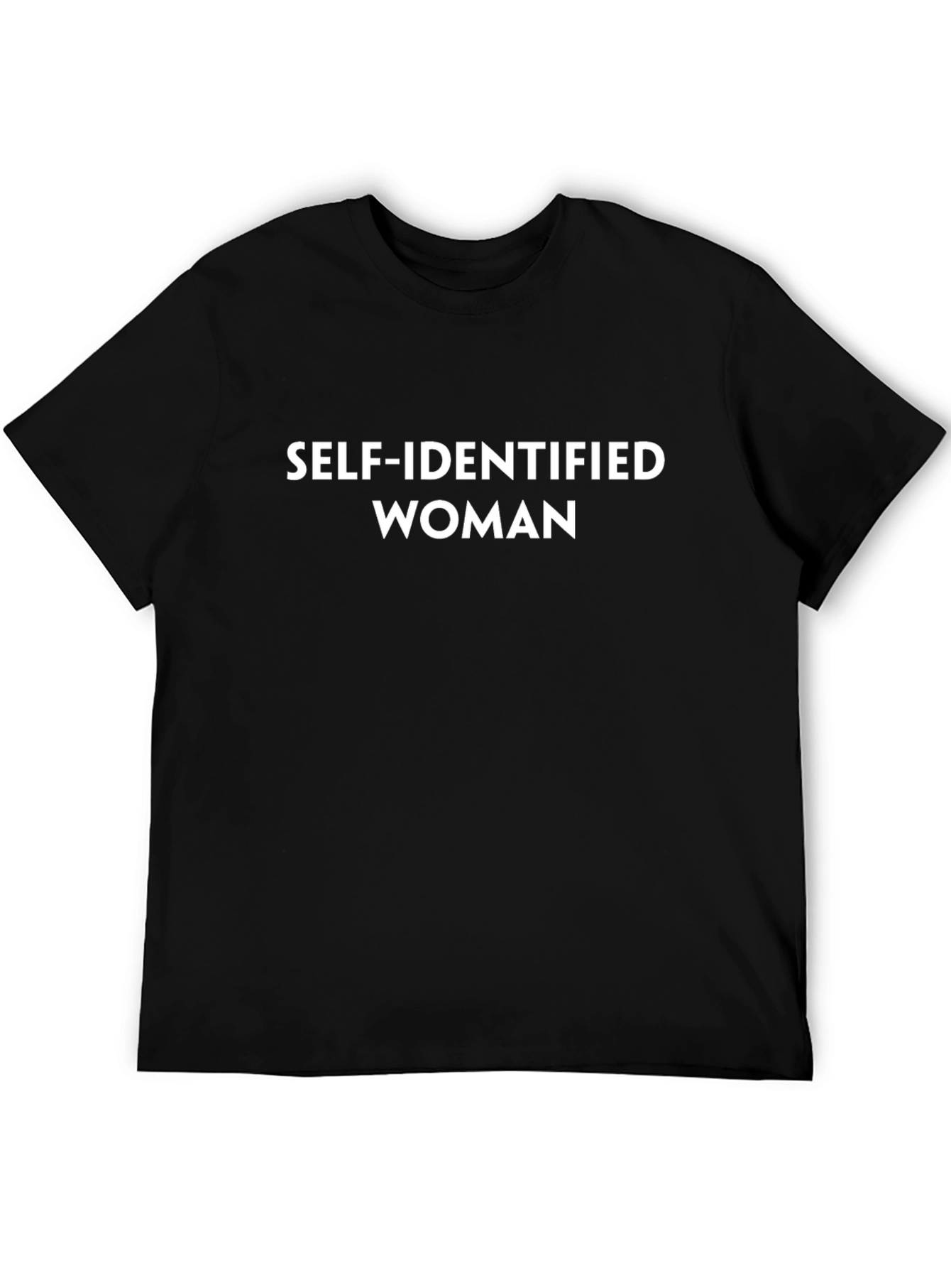 Self-Identified Woman Graphic Tee - Black