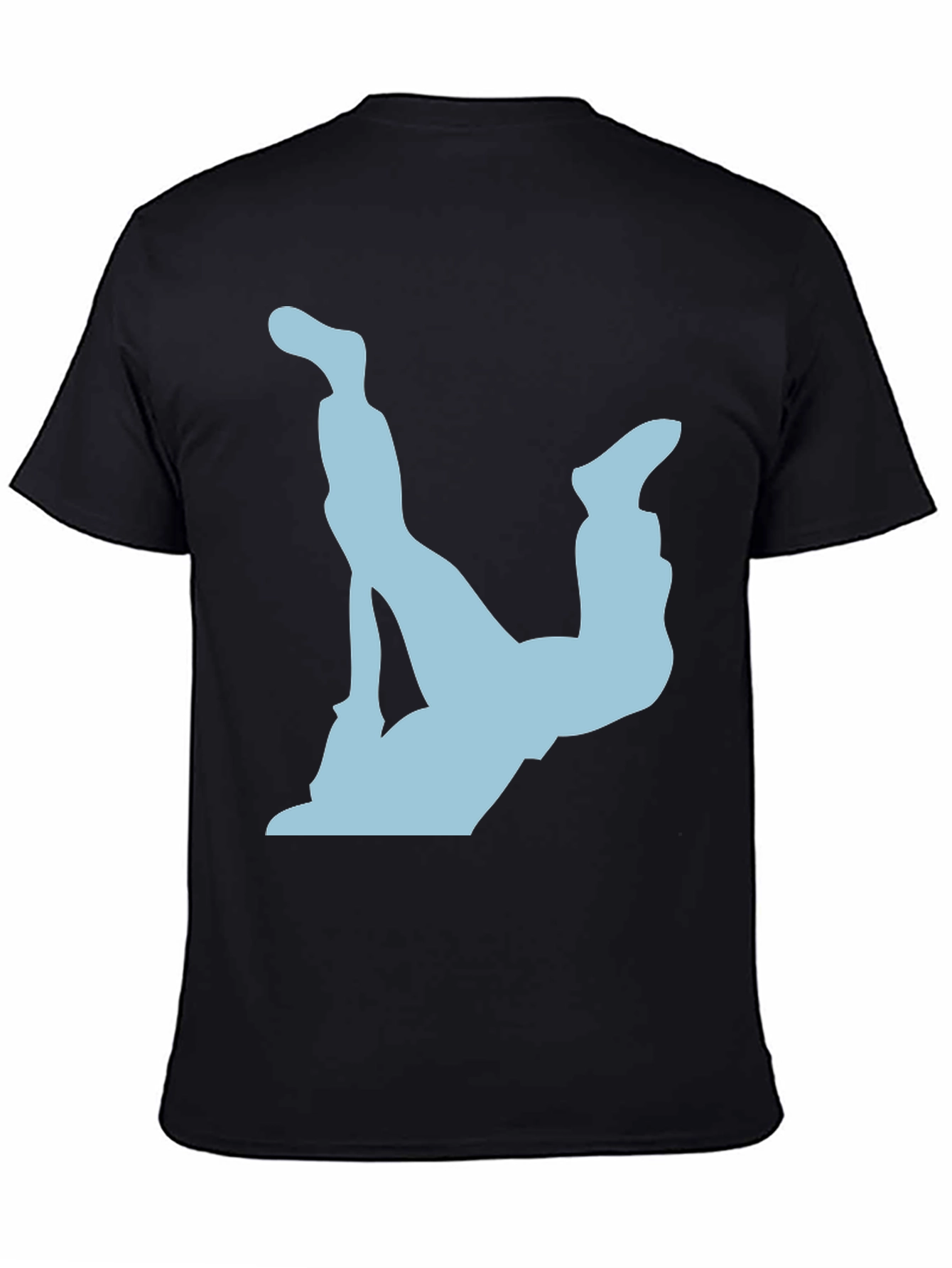 Upside Down Diver Graphic Tee - Black