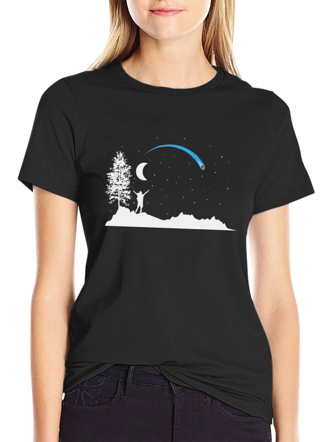 Night Sky T-Shirt - Wish Upon a Comet Tee