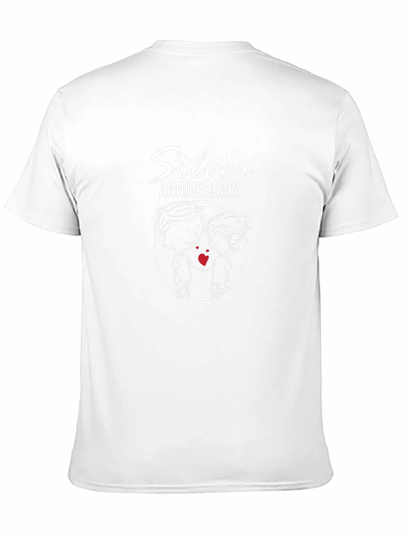 Silver Anniversary Couple Matching T-Shirt