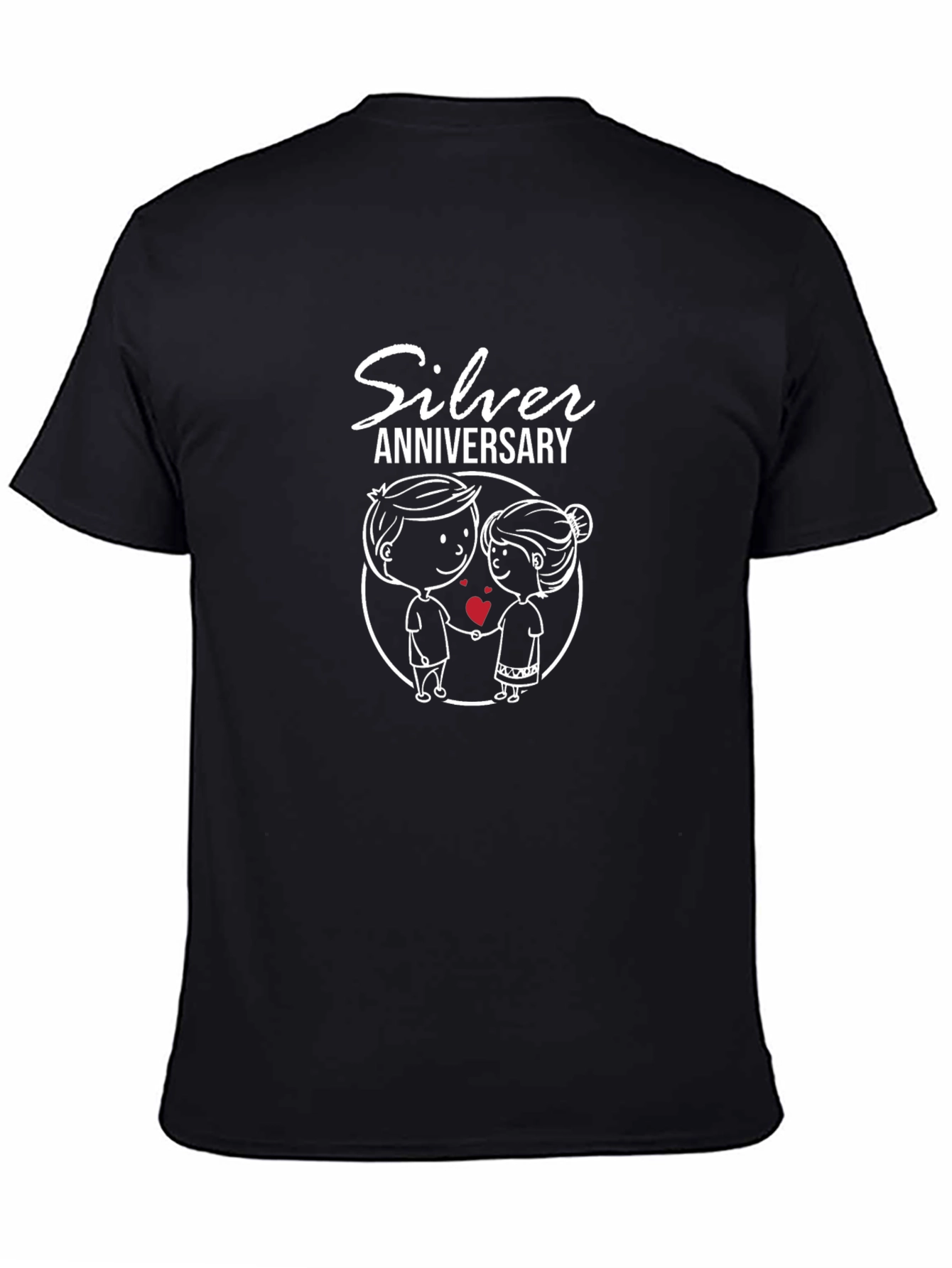 Silver Anniversary Couple Matching T-Shirt