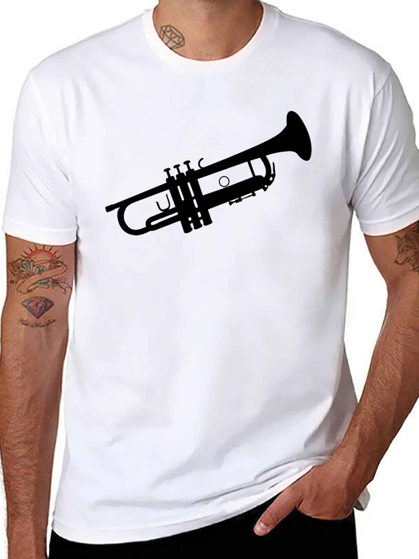 Trumpet Graphic T-Shirt - Musicians Tee