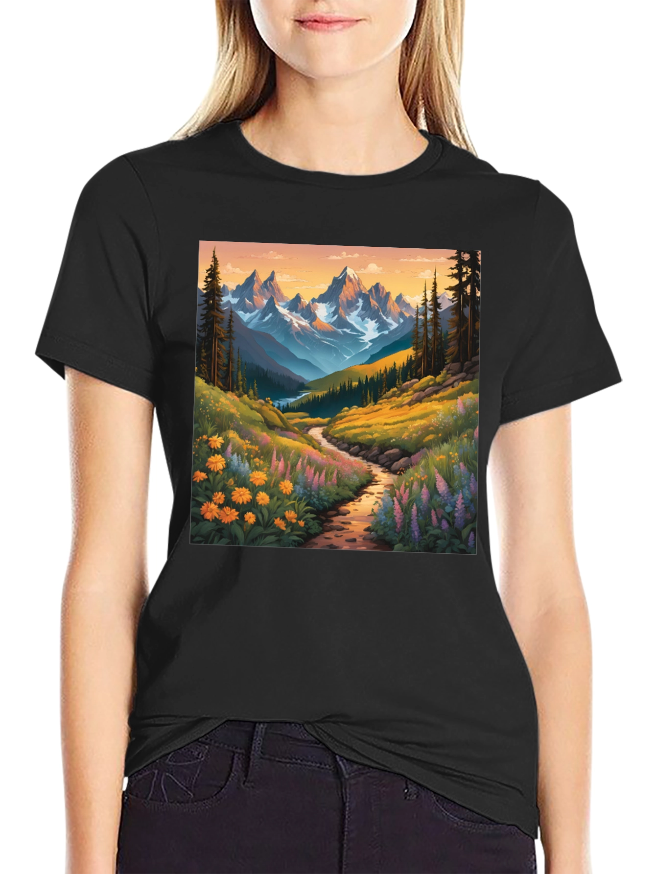 Mountain Vista Graphic Tee - Nature Lovers Shirt