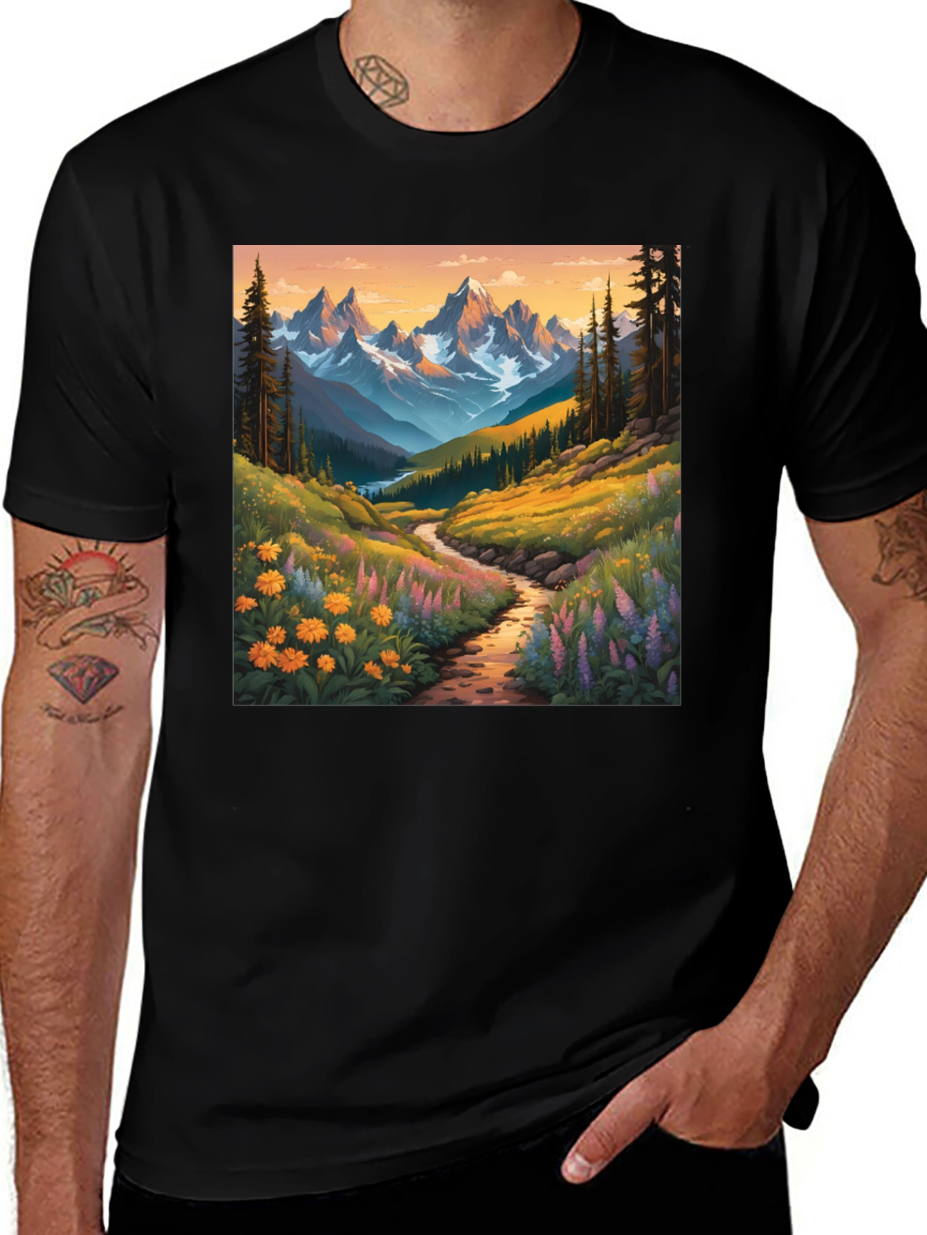 Mountain Vista Graphic Tee - Nature Lovers Shirt