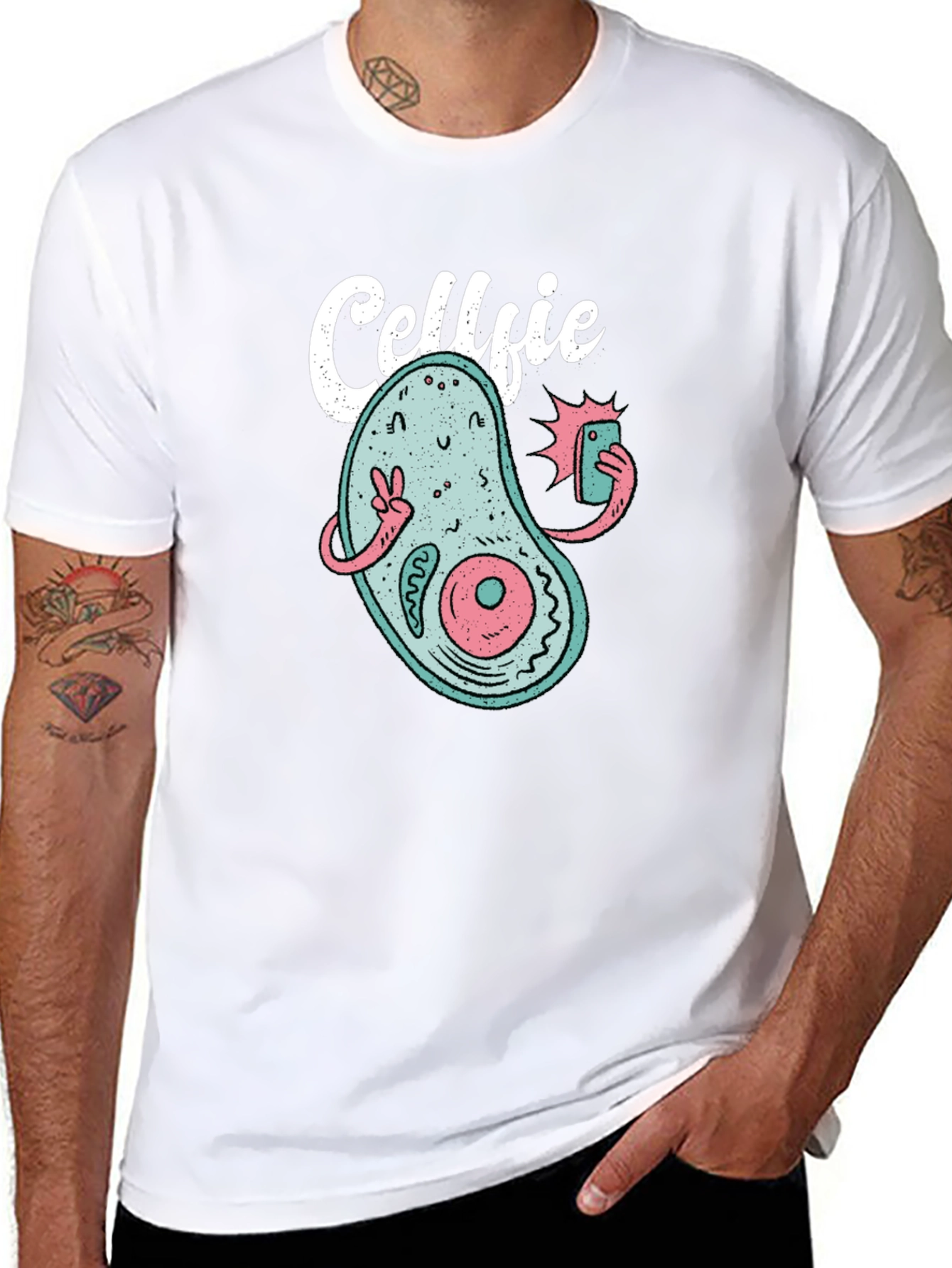 Cellfie Graphic T-Shirt - Biology Humor Tee
