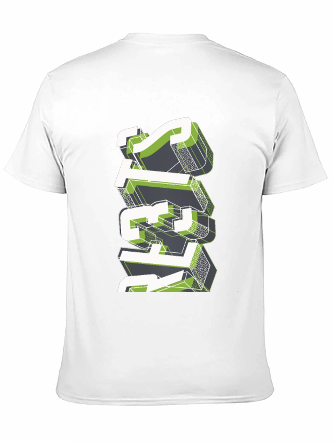 Stylish Geometric Graphic Print Black T-Shirt