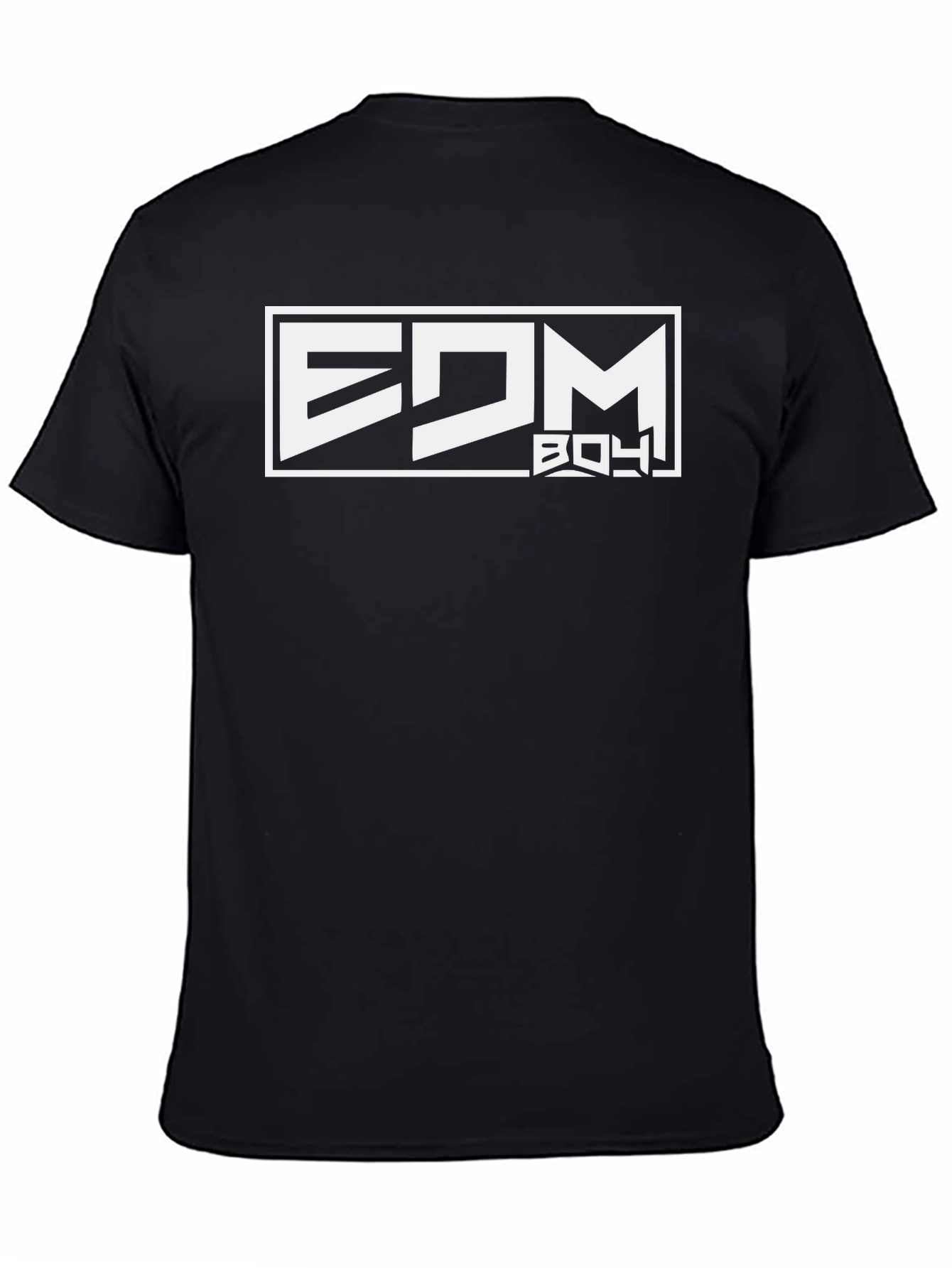 EDM Boy Graphic Tee - Black Cotton T-Shirt