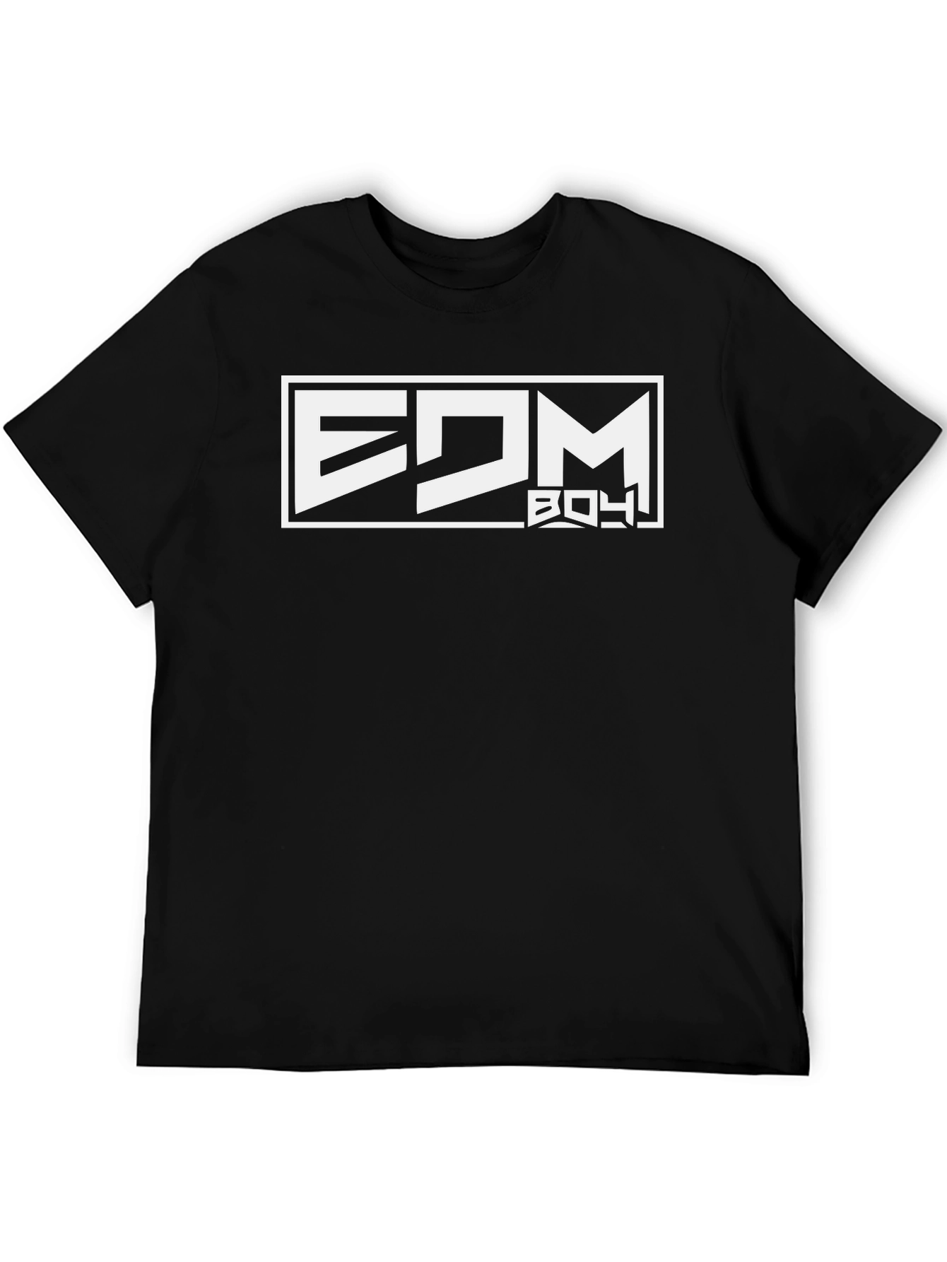 EDM Boy Graphic Tee - Black Cotton T-Shirt