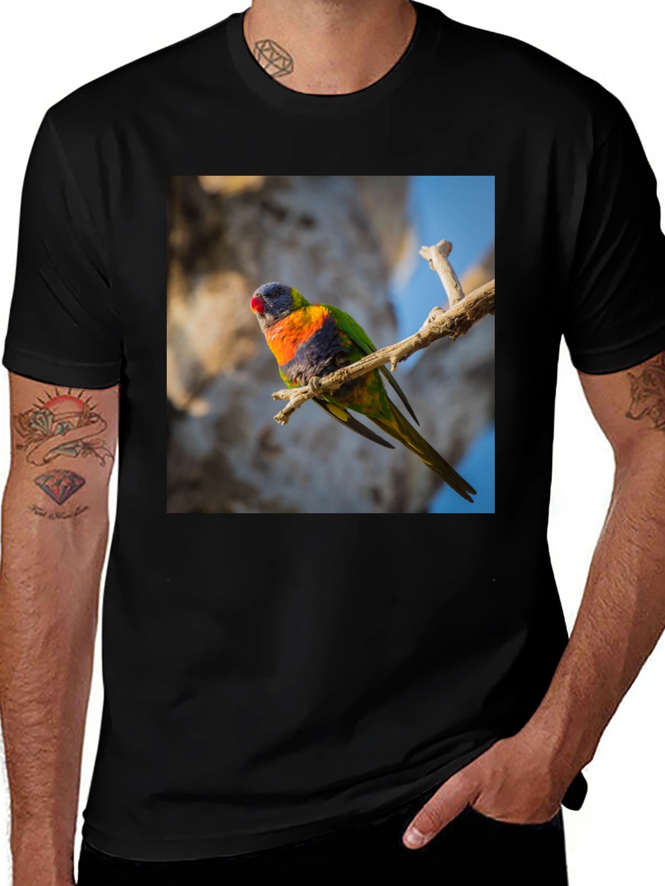 Rainbow Lorikeet T-Shirt - Nature Inspired Apparel