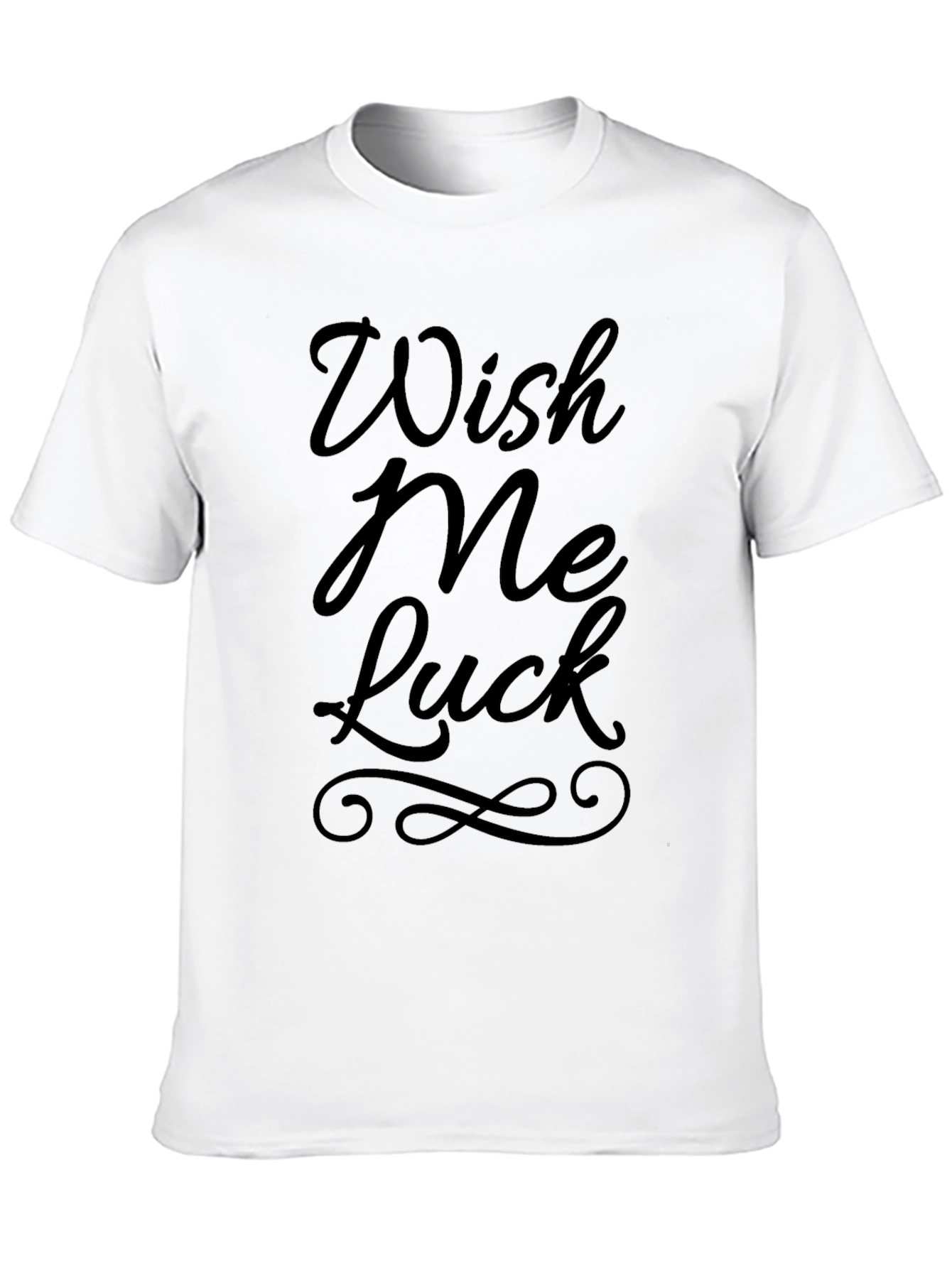 Wish Me Luck Graphic Tee - Black