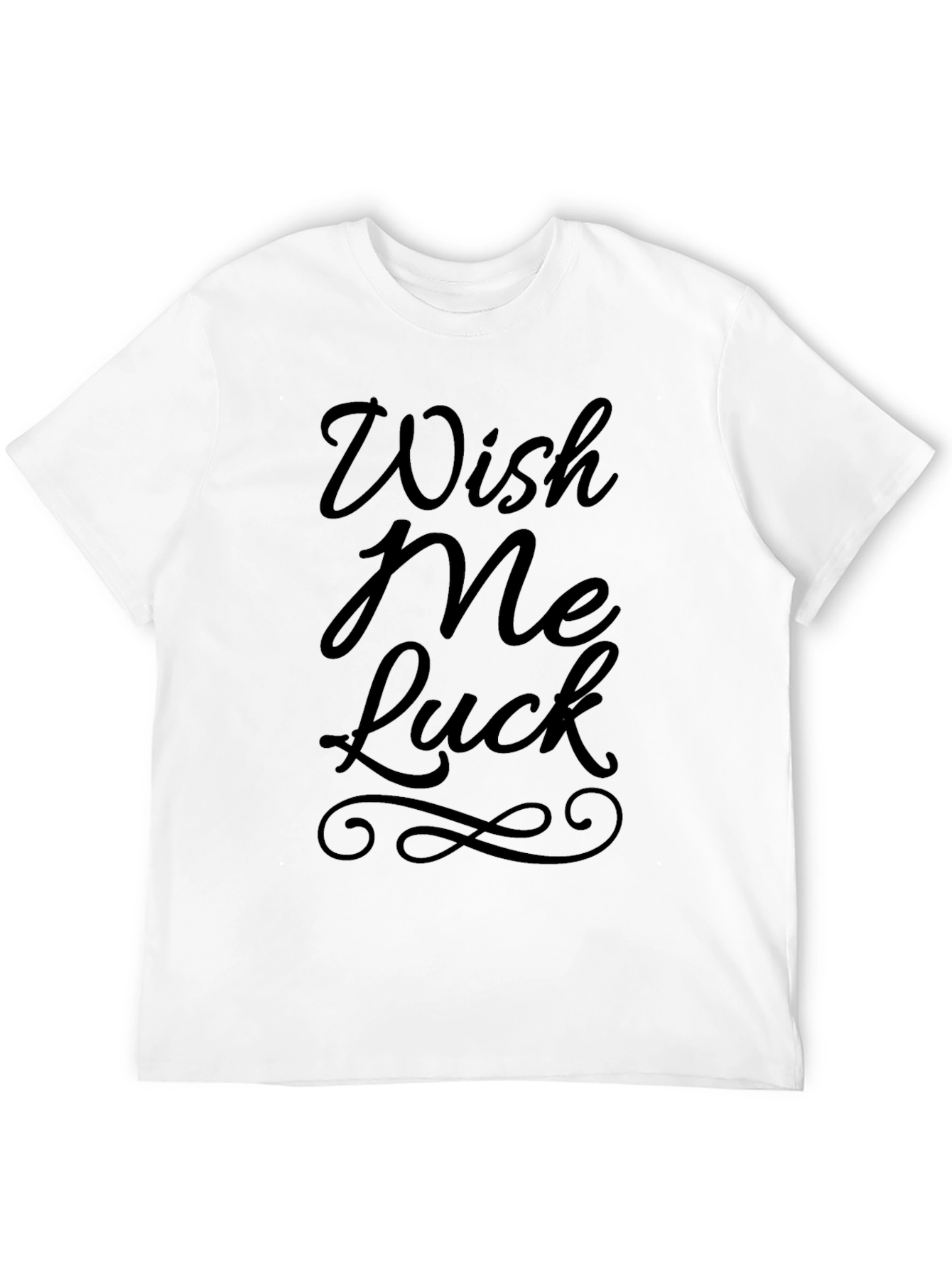 Wish Me Luck Graphic Tee - Black
