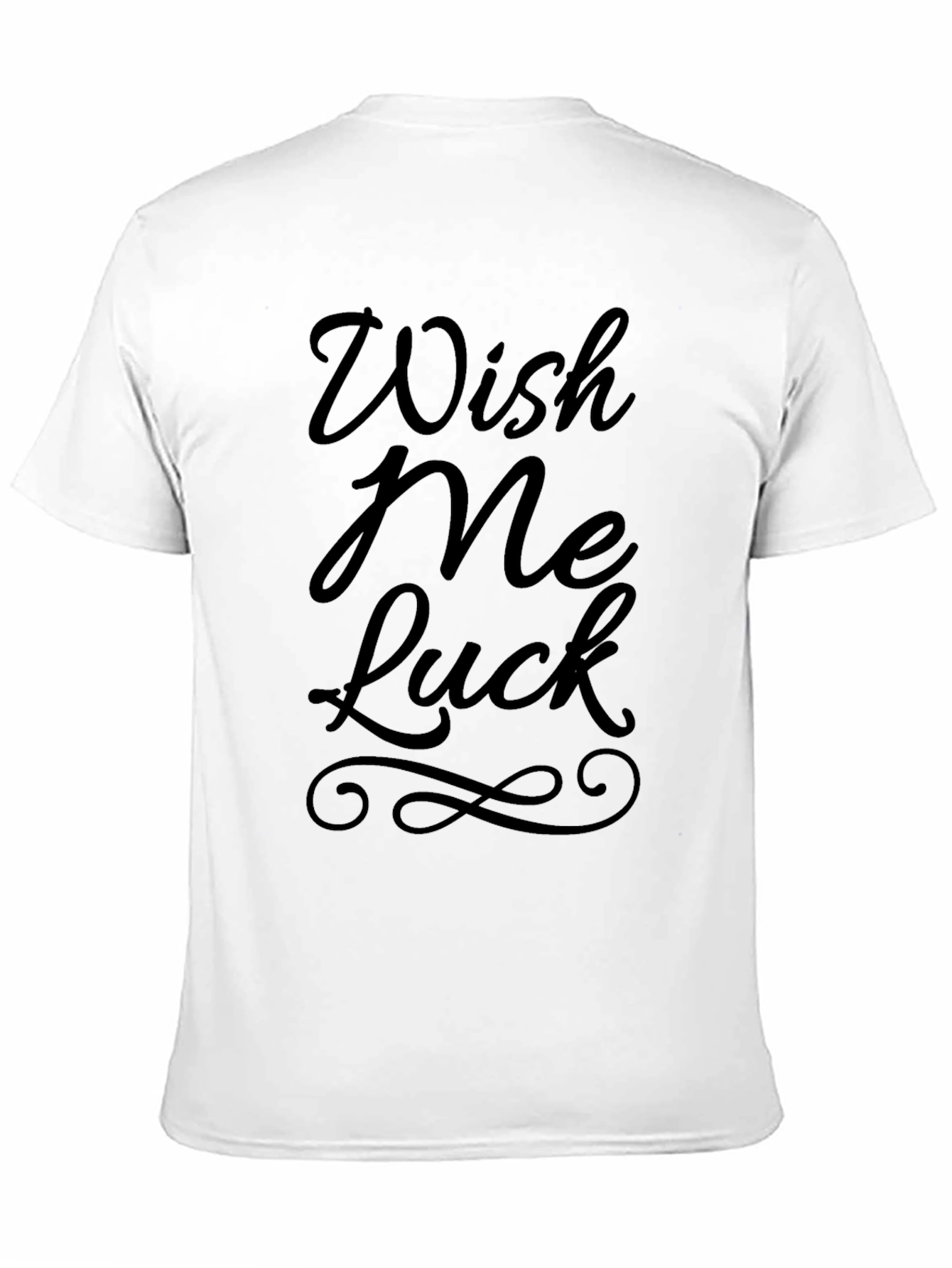 Wish Me Luck Graphic Tee - Black