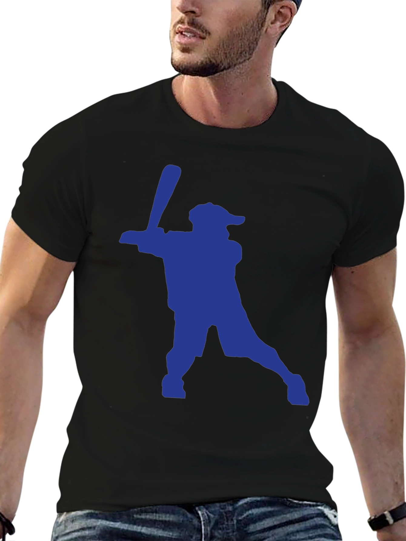Baseball Silhouette Tee - Swing for the Fences!
