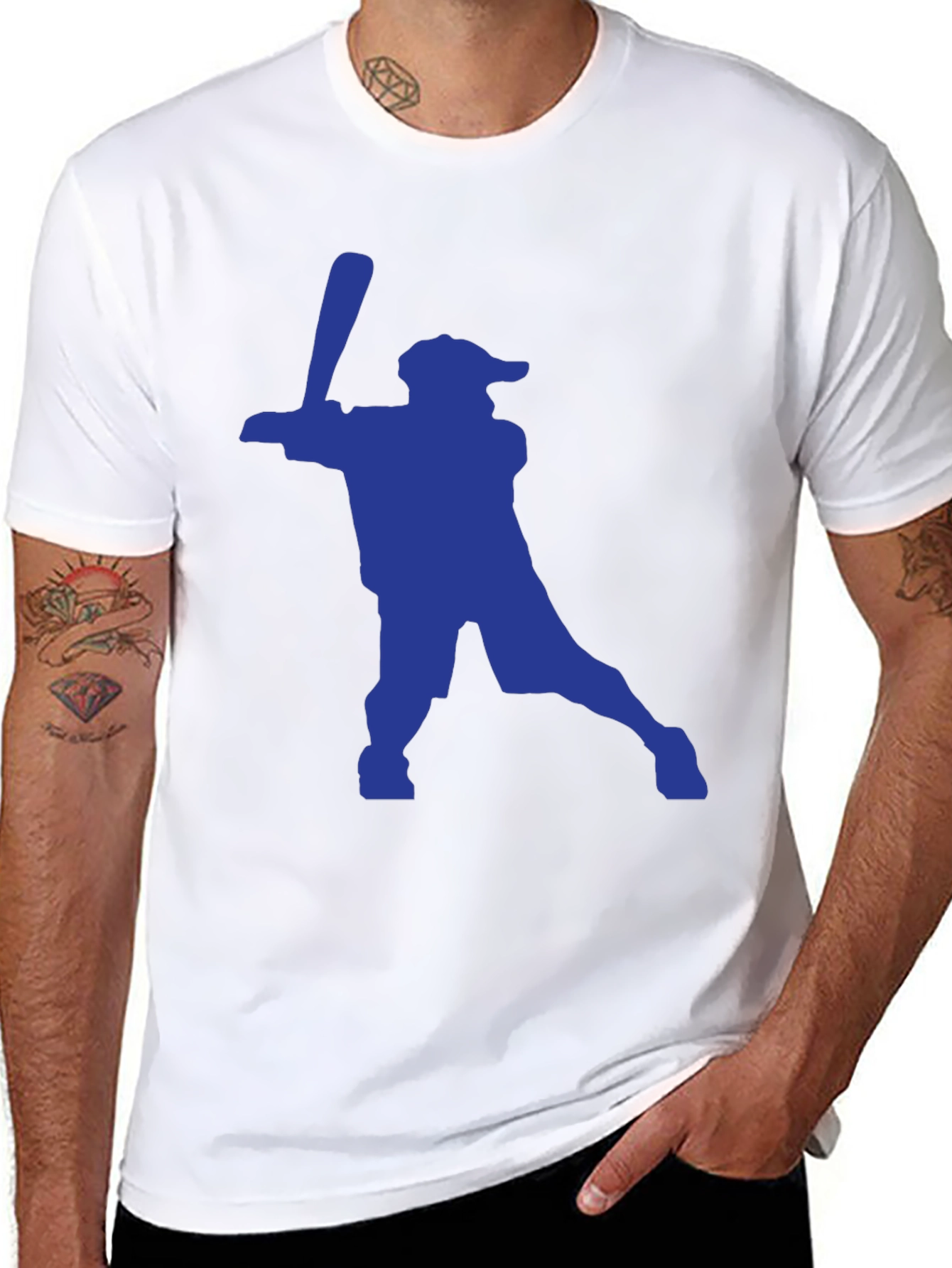 Baseball Silhouette Tee - Swing for the Fences!