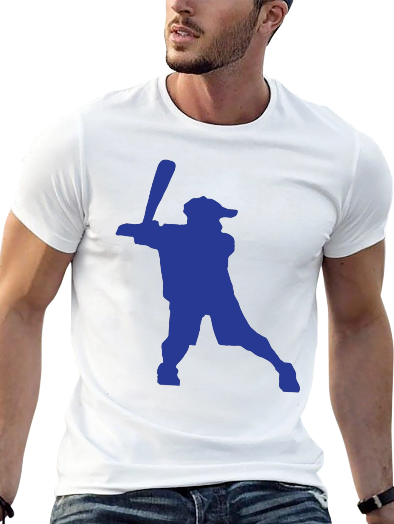 Baseball Silhouette Tee - Swing for the Fences!