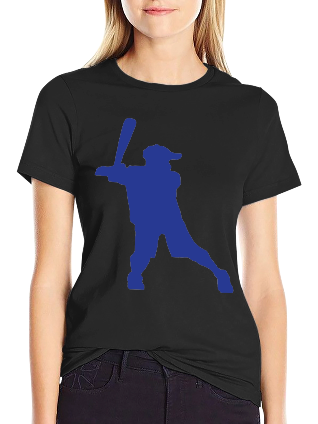 Baseball Silhouette Tee - Swing for the Fences!