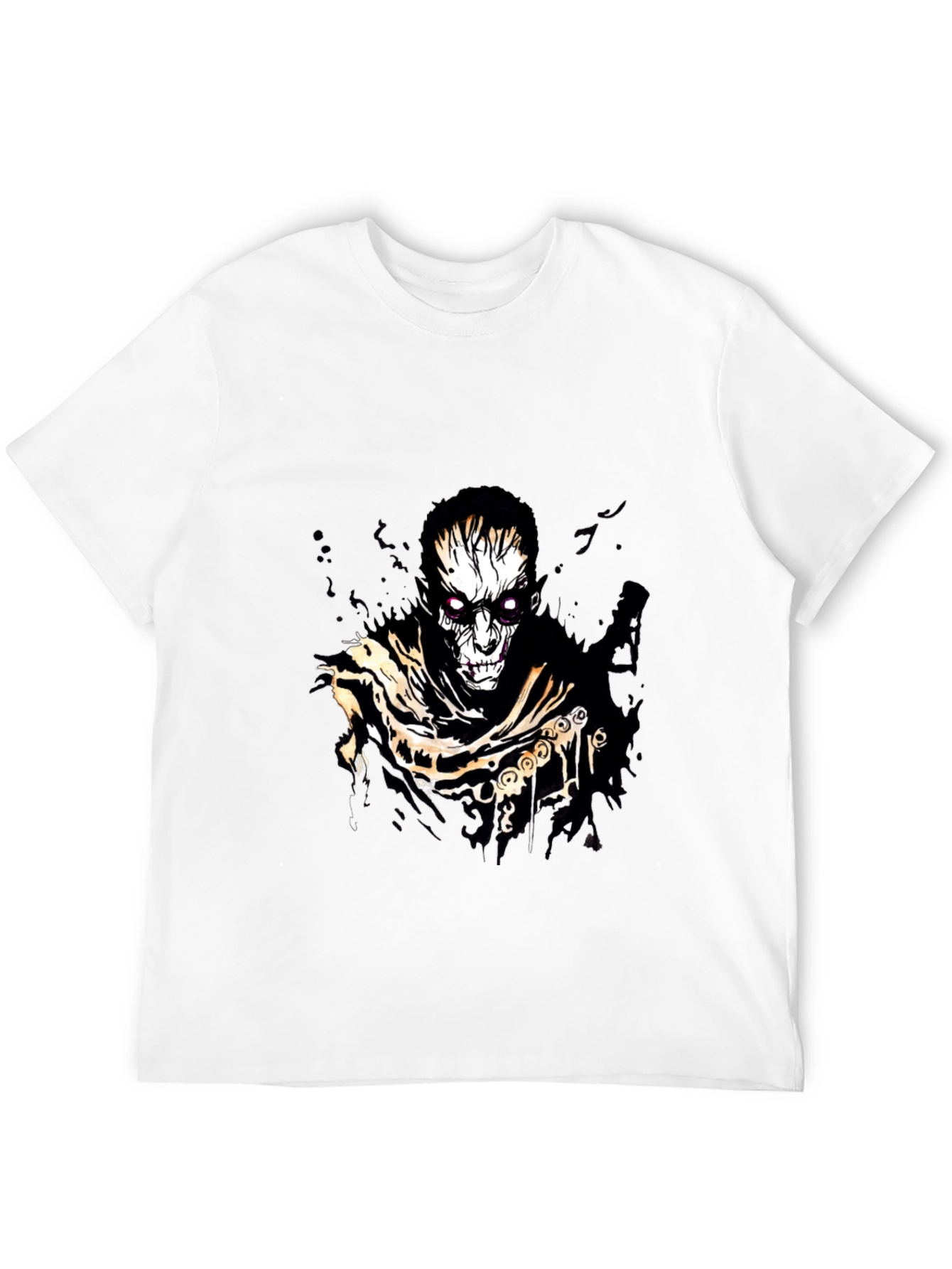 Horror Graphic Print Black T-Shirt