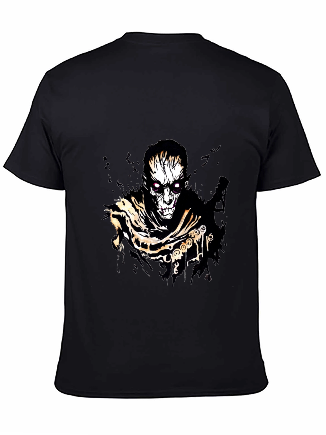 Horror Graphic Print Black T-Shirt
