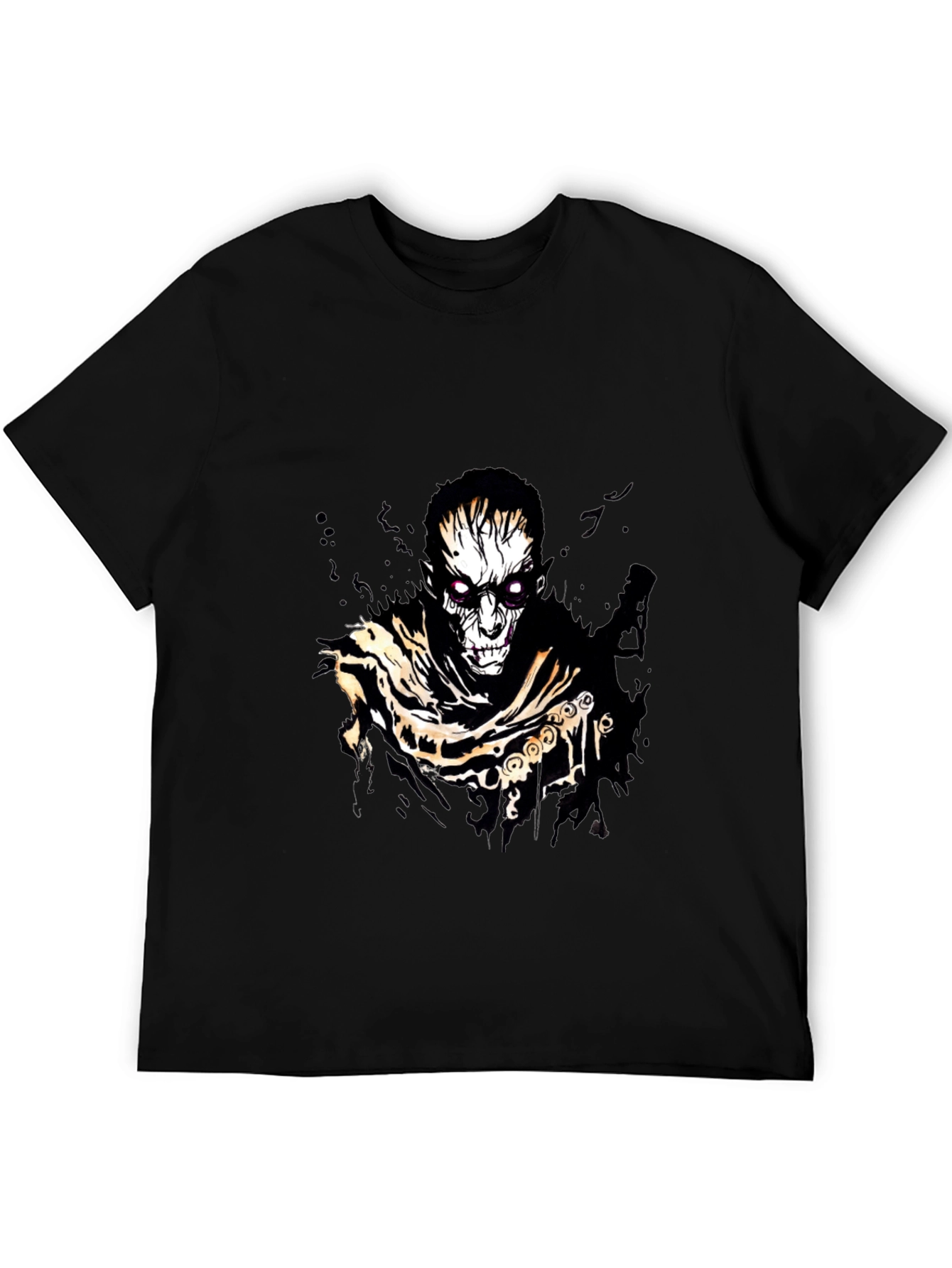 Horror Graphic Print Black T-Shirt