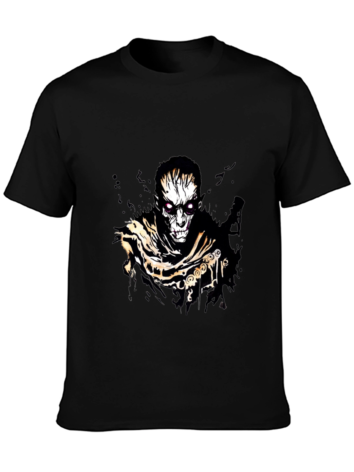 Horror Graphic Print Black T-Shirt