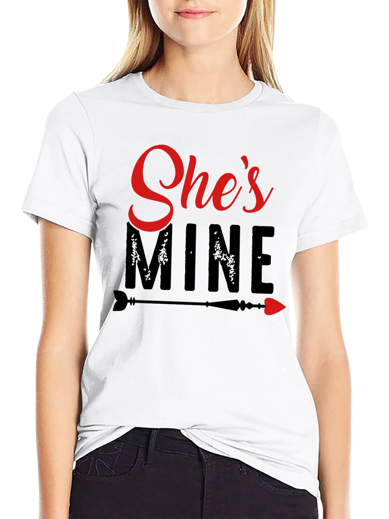 Shes Mine Graphic Tee - Valentines Day Gift