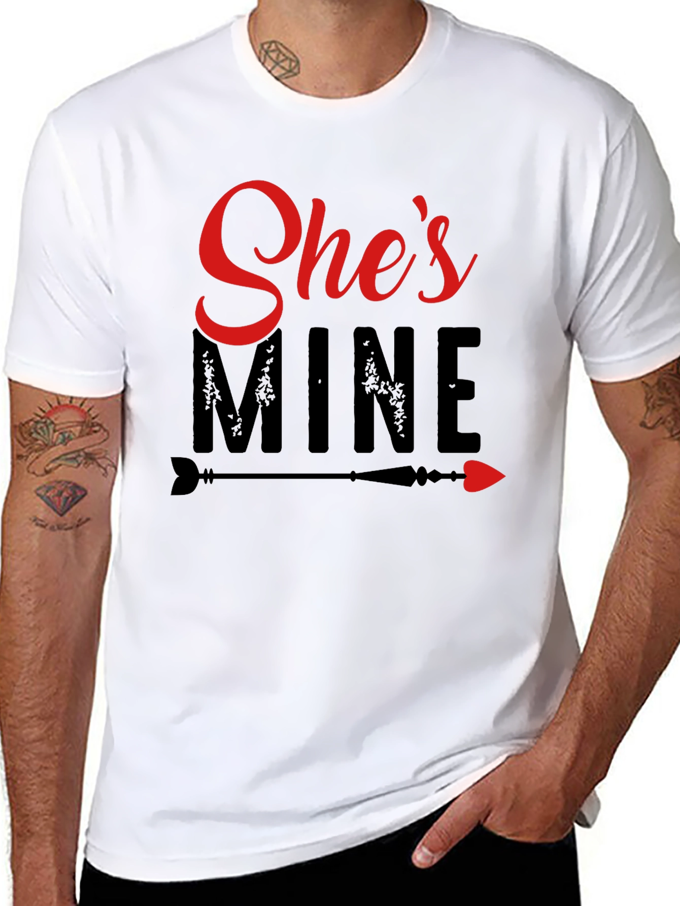 Shes Mine Graphic Tee - Valentines Day Gift