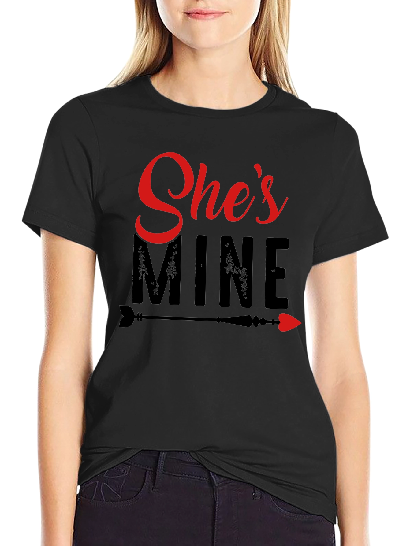 Shes Mine Graphic Tee - Valentines Day Gift