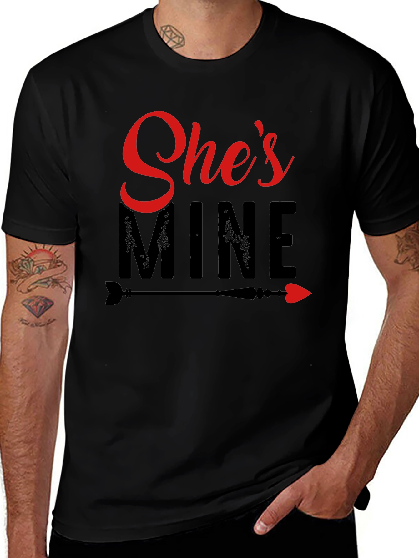 Shes Mine Graphic Tee - Valentines Day Gift