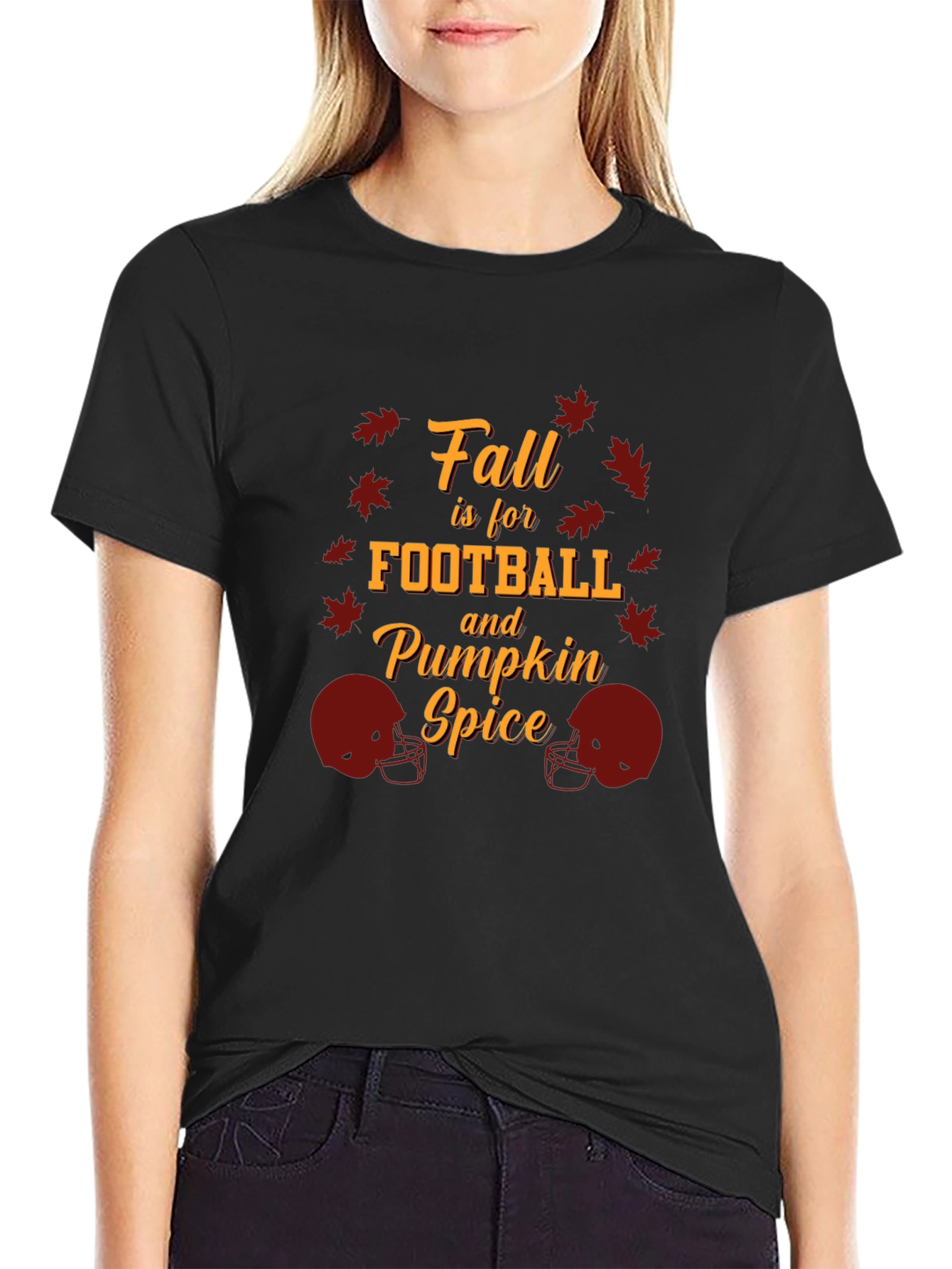 Fall Football & Pumpkin Spice Graphic Tee