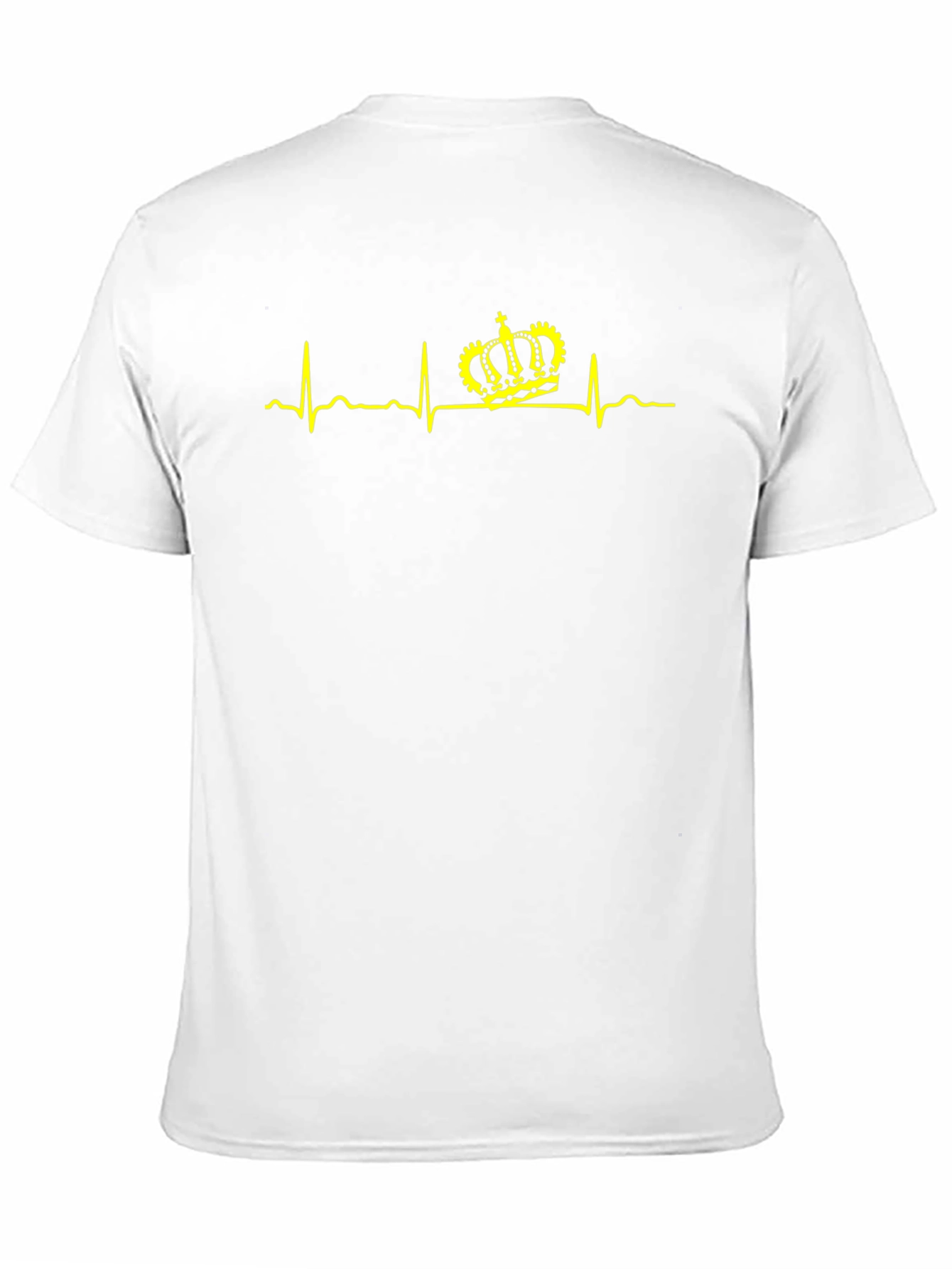 Crown Heartbeat T-Shirt - Royal Pulse Design