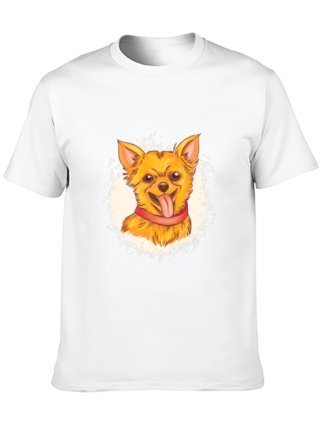 Chihuahua Graphic Print Black T-Shirt