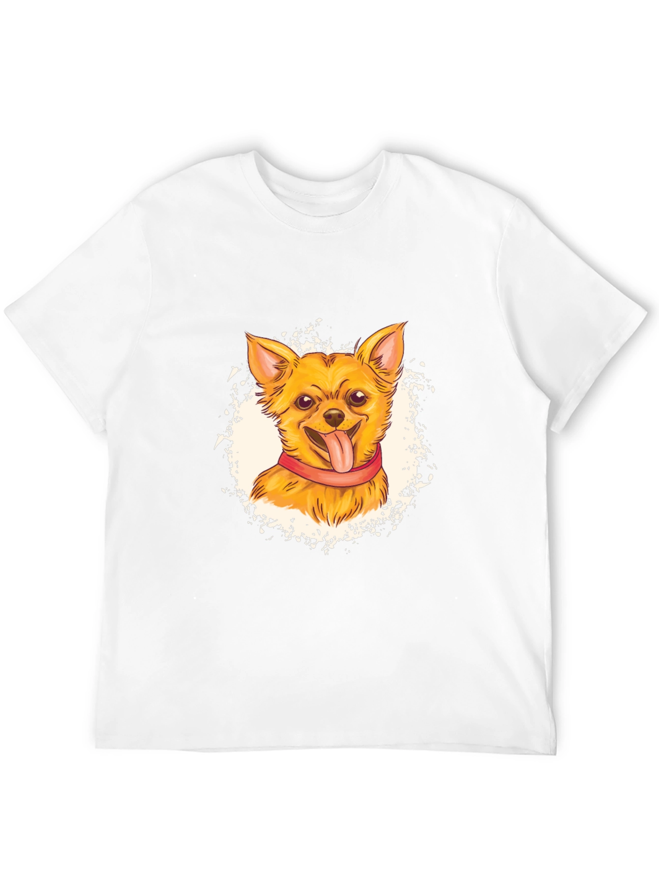 Chihuahua Graphic Print Black T-Shirt