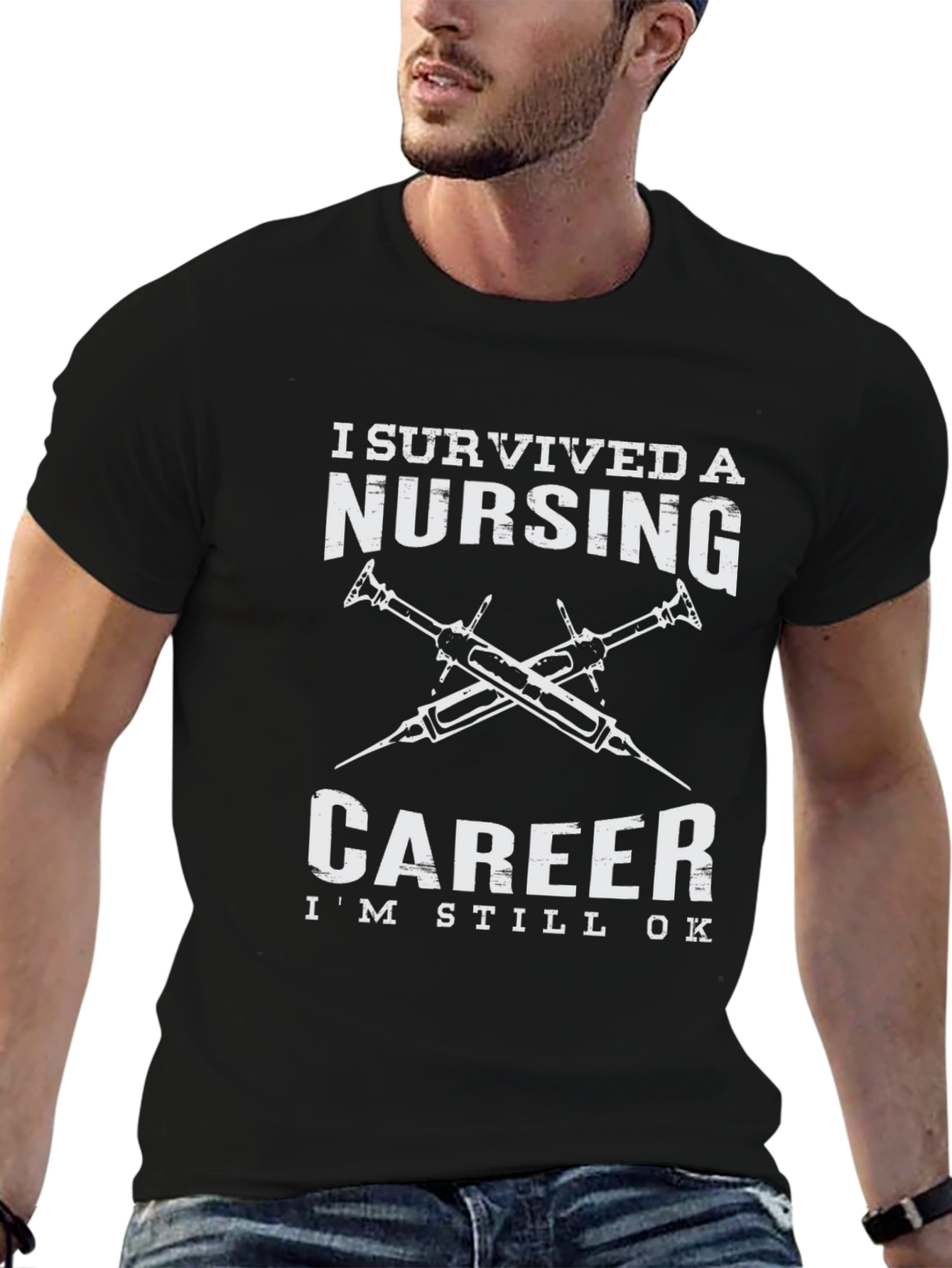Nursing Career Survivor Graphic T-Shirt