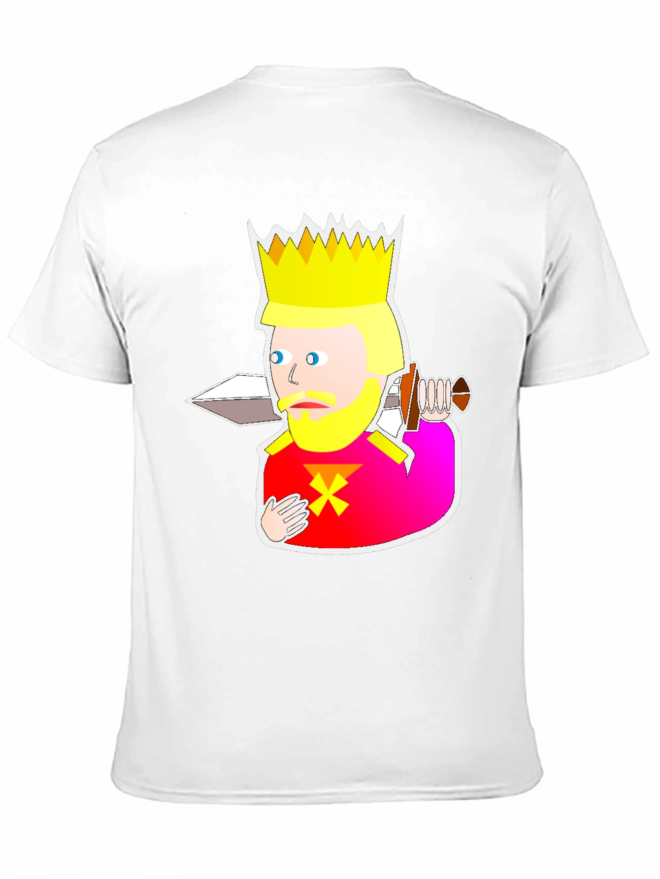 King Cartoon Graphic Black T-Shirt