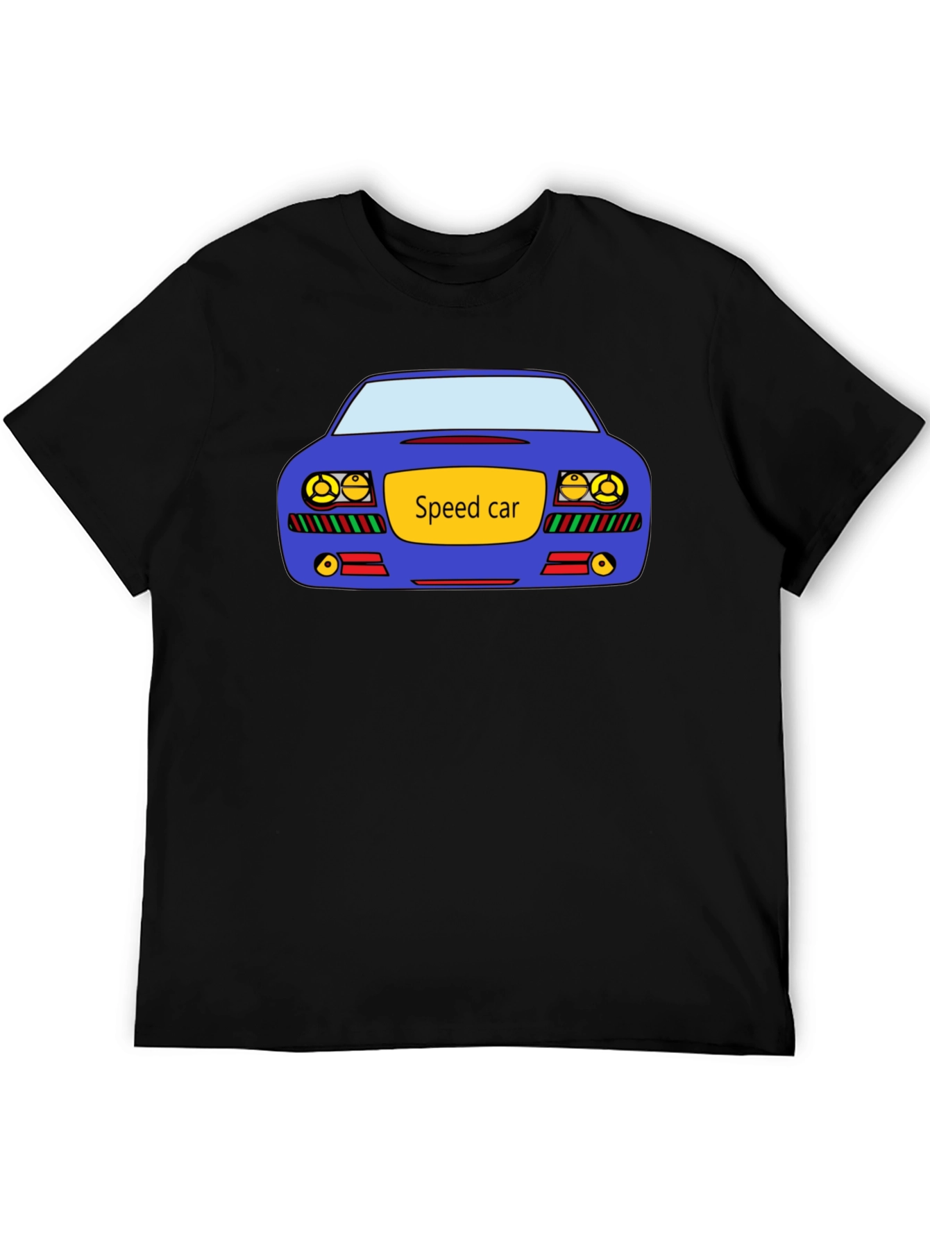 Speed Car Graphic Black T-Shirt