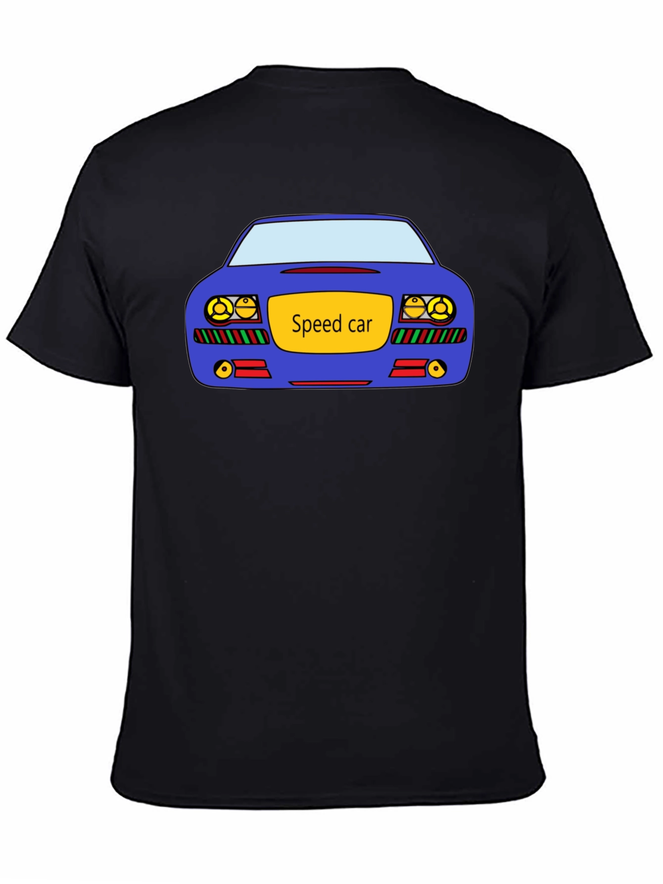 Speed Car Graphic Black T-Shirt