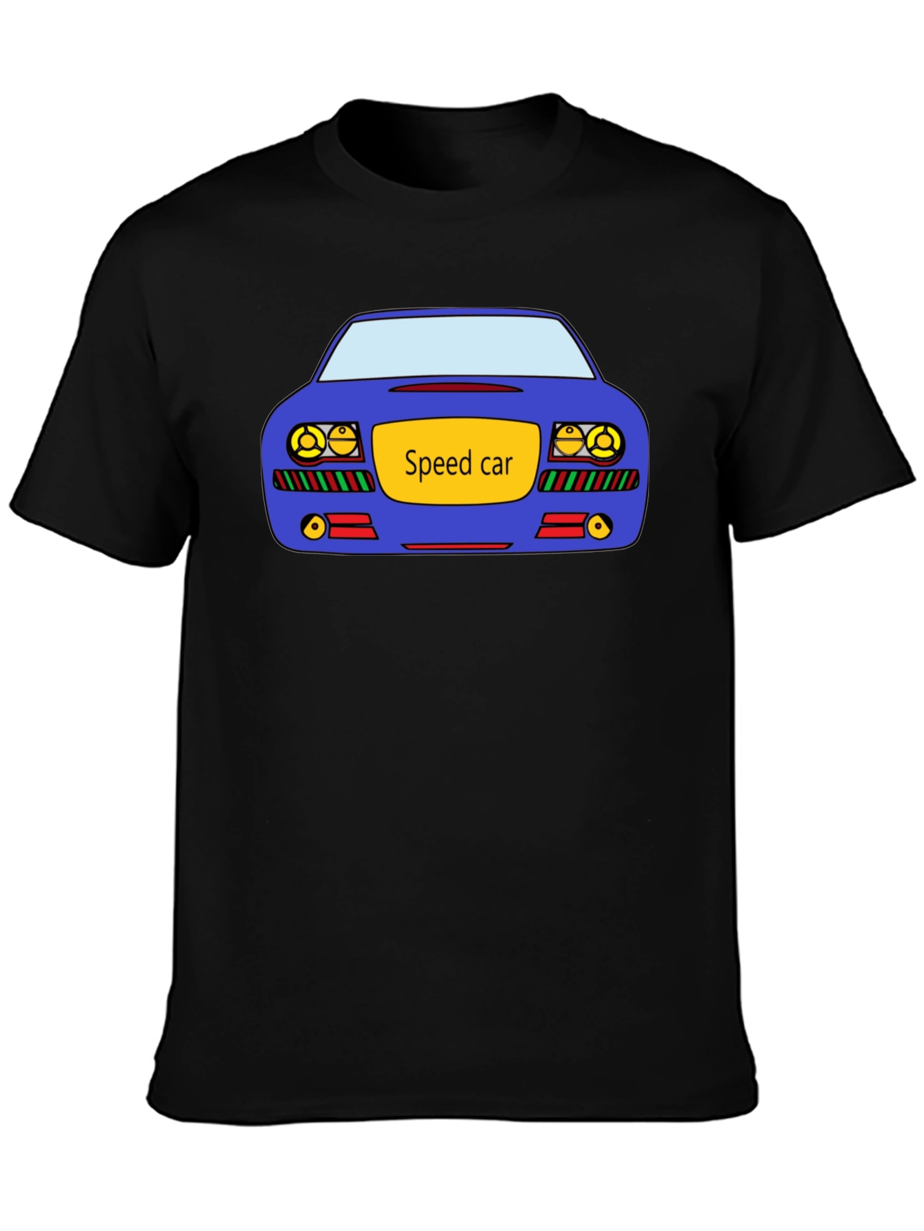 Speed Car Graphic Black T-Shirt