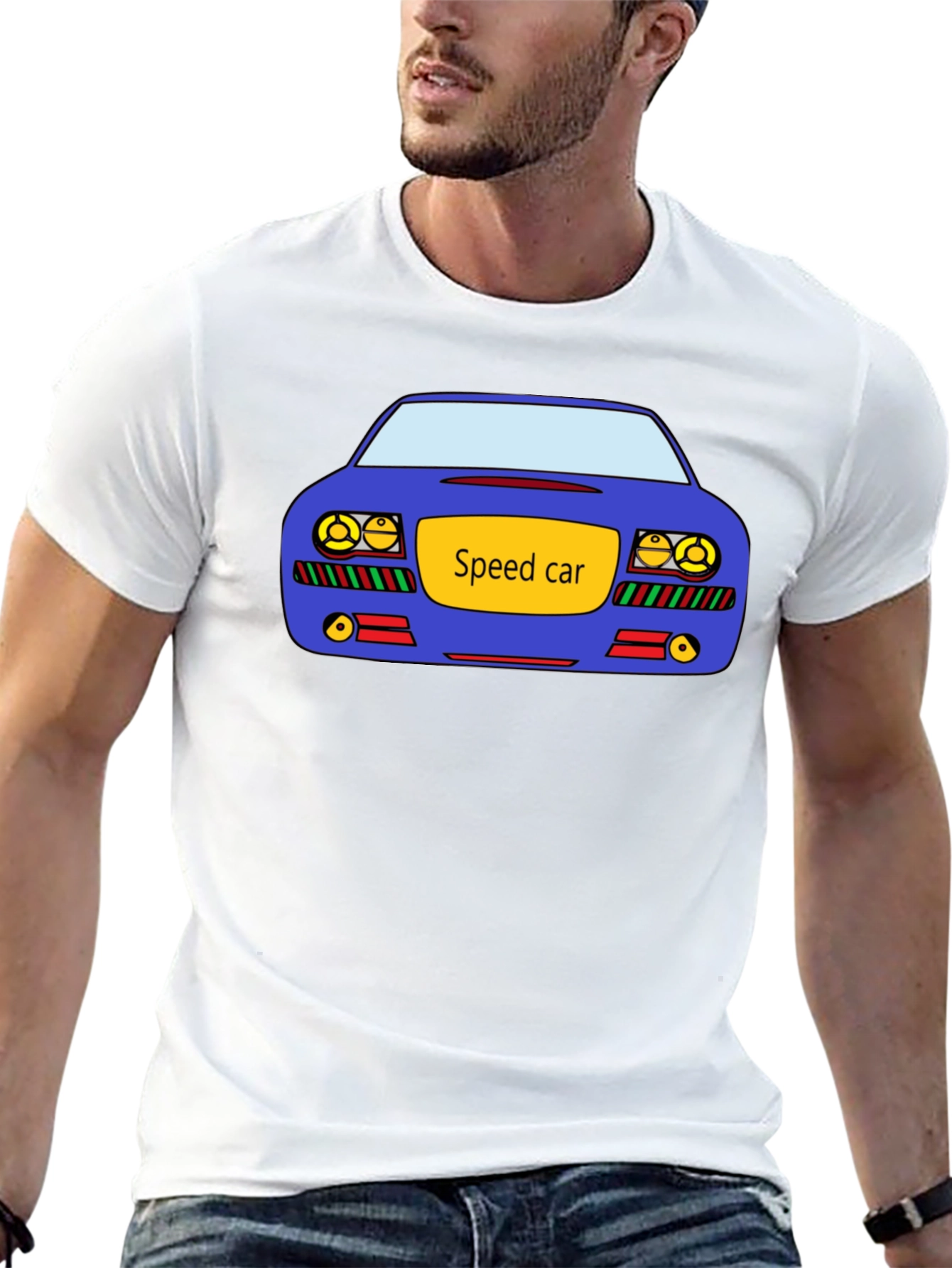 Speed Car Graphic Black T-Shirt