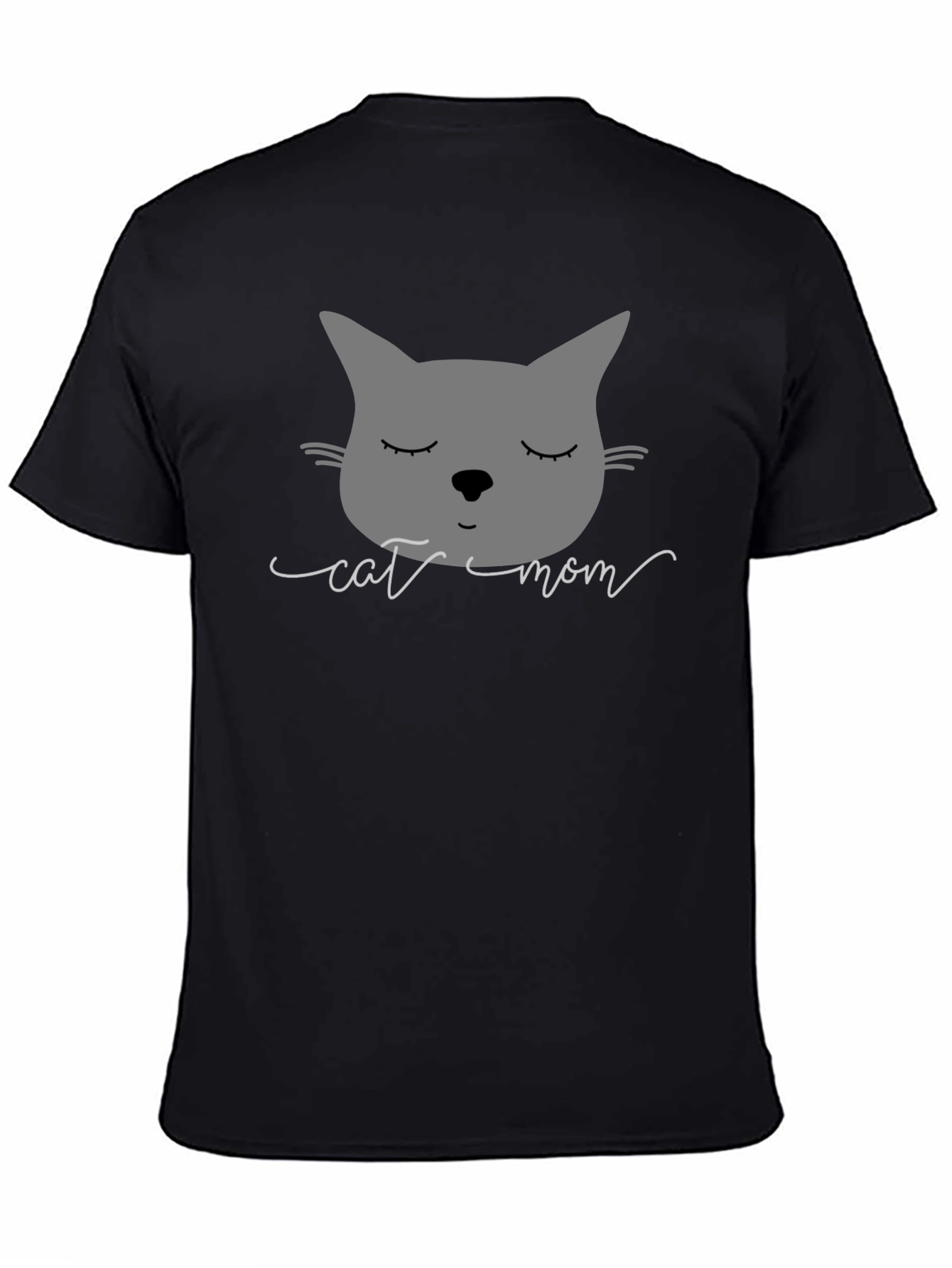 Cat Mom Graphic Tee - Soft Cotton Blend