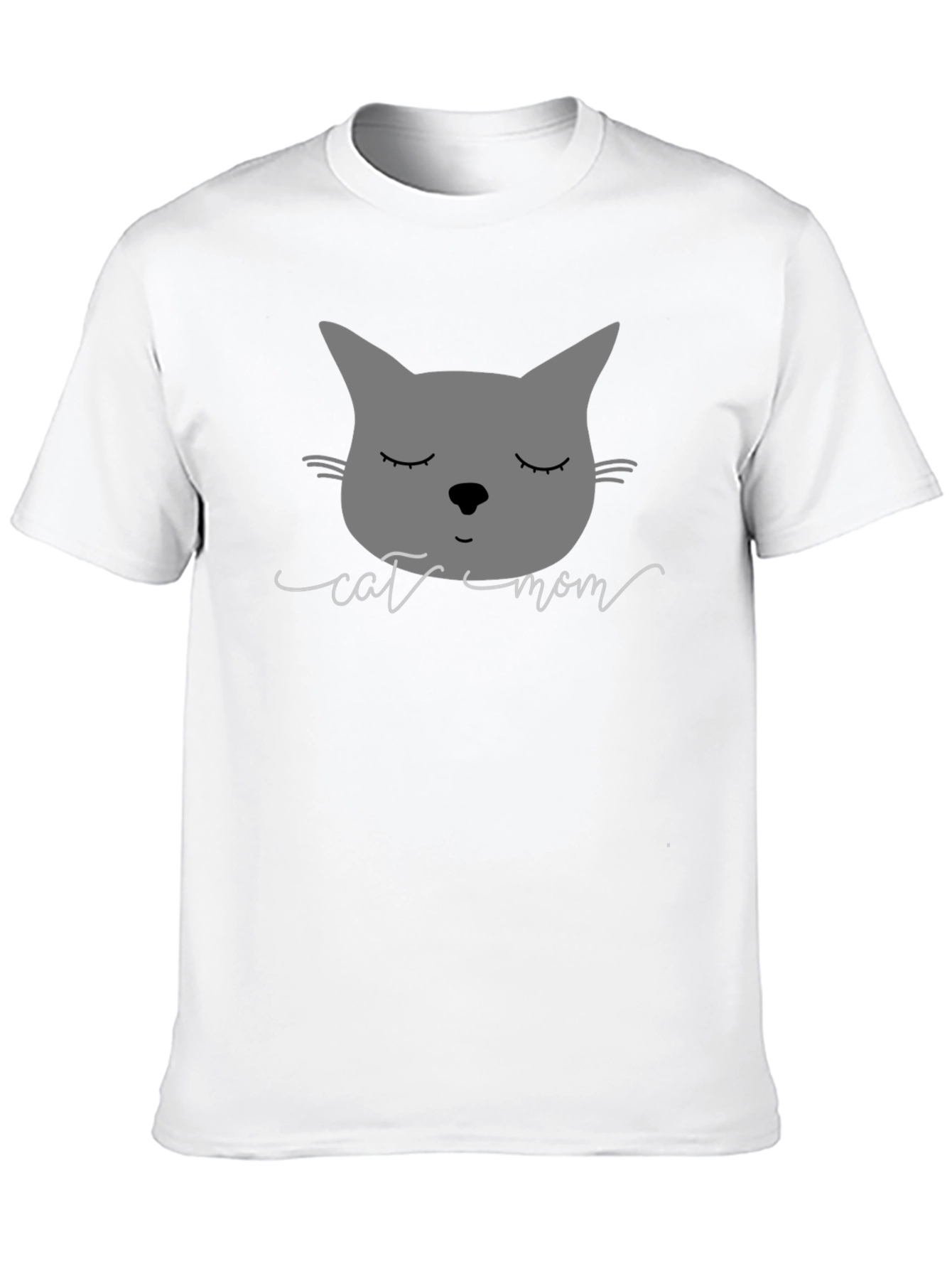 Cat Mom Graphic Tee - Soft Cotton Blend