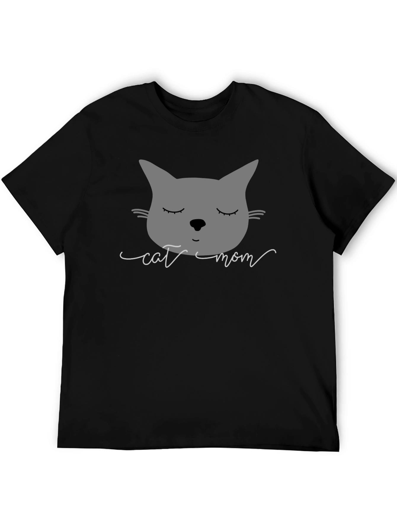 Cat Mom Graphic Tee - Soft Cotton Blend