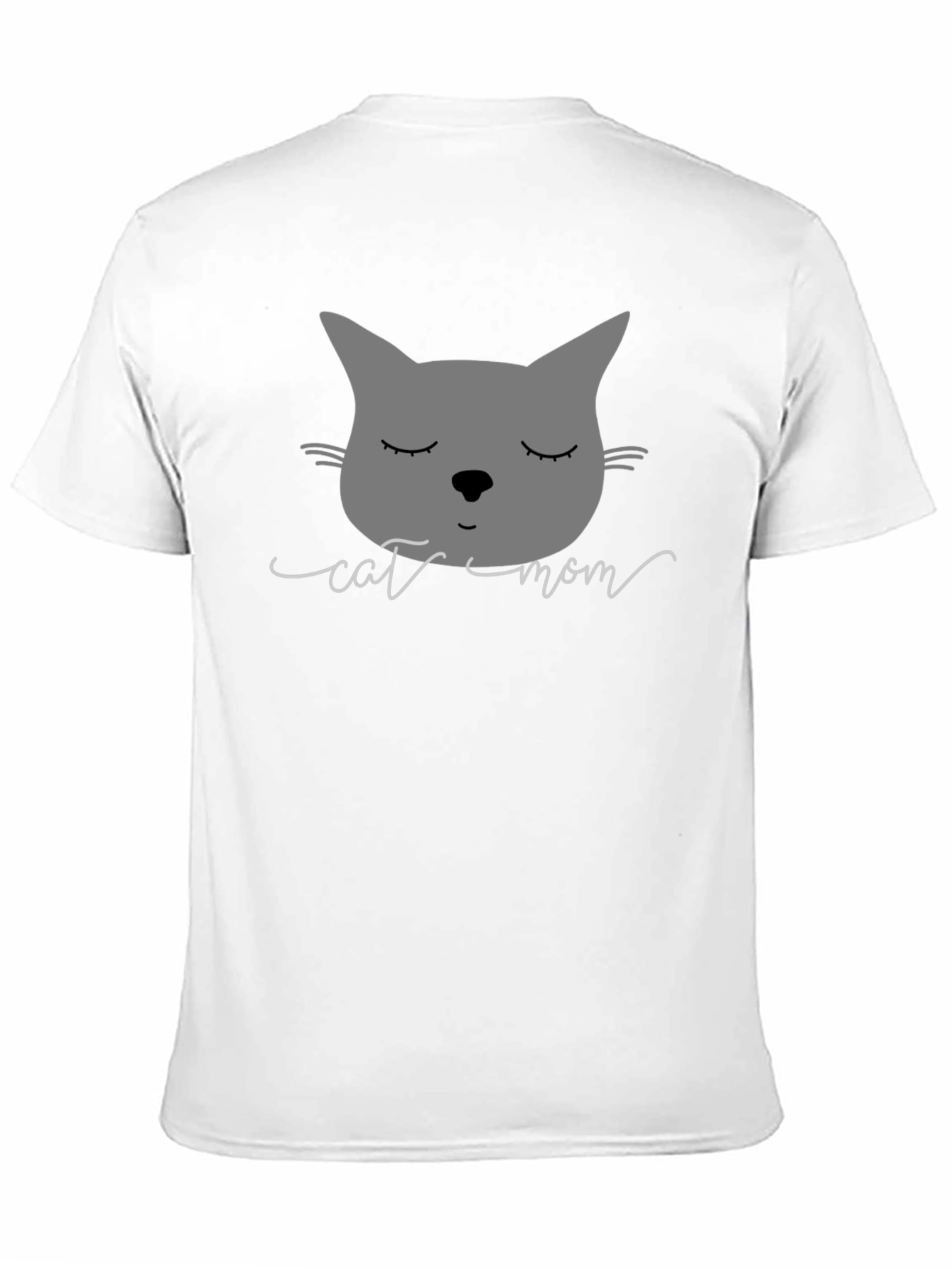 Cat Mom Graphic Tee - Soft Cotton Blend
