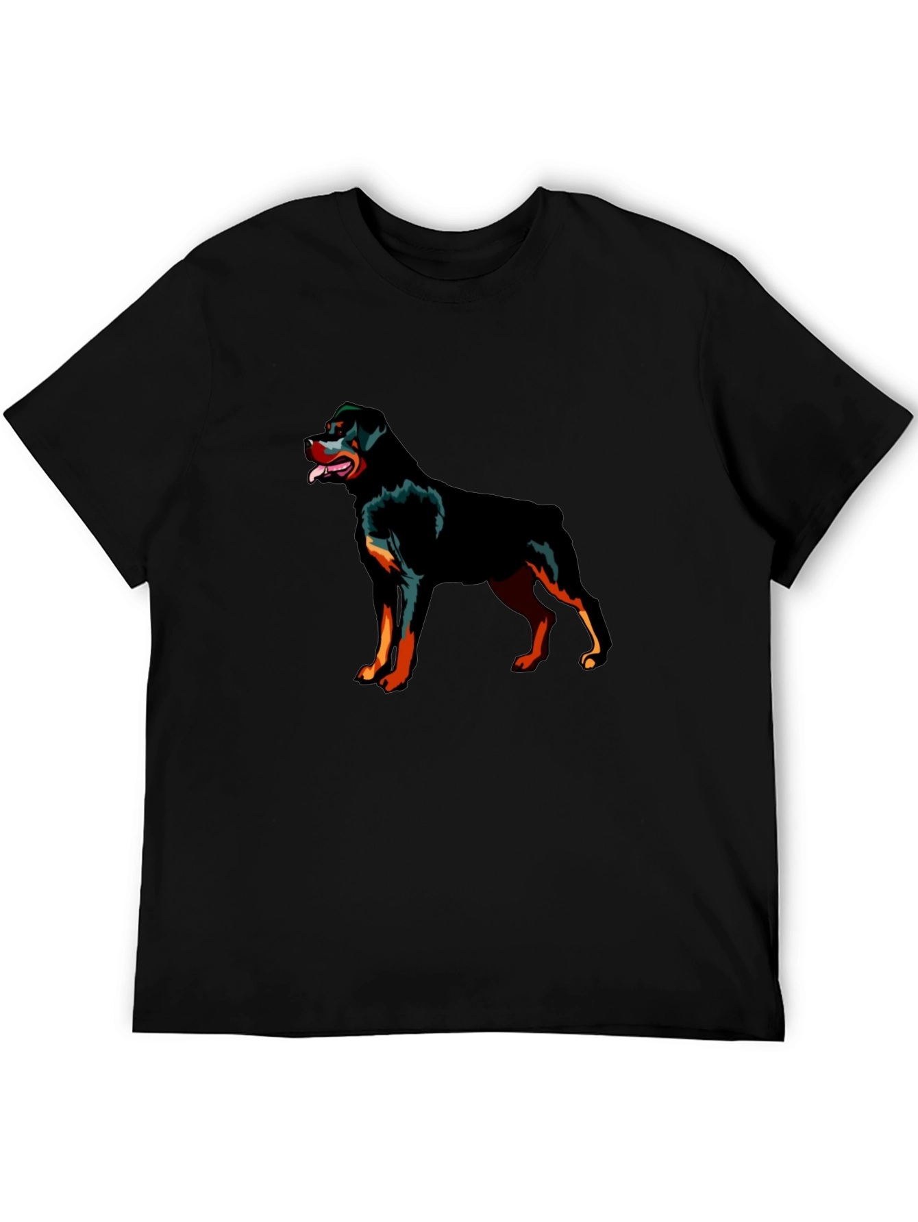 Rottweiler Graphic Black T-Shirt