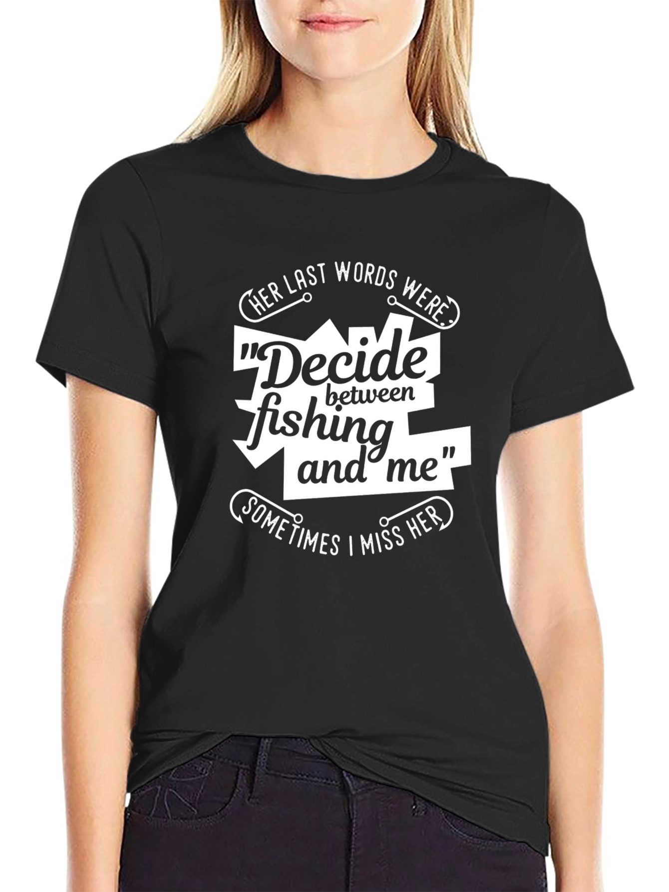 Fishing Lover Graphic T-Shirt - Decide Fishing And Me