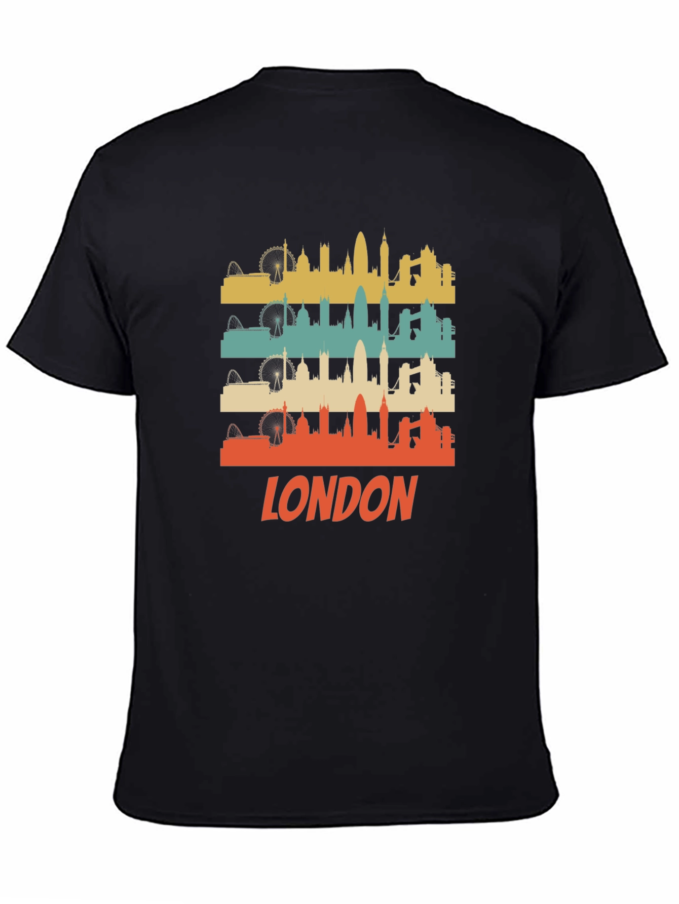 Retro London Skyline Graphic T-Shirt