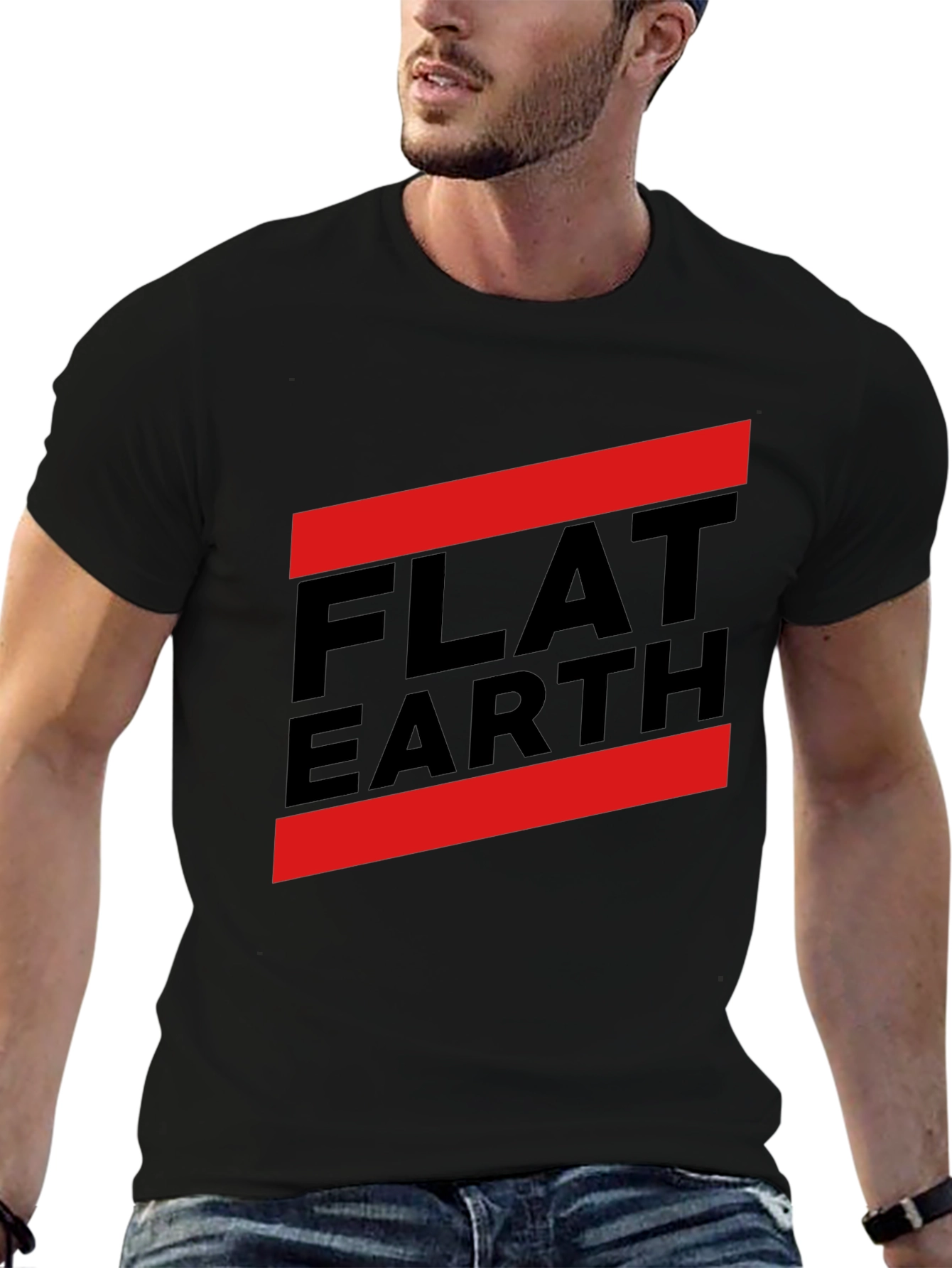 Flat Earth Conspiracy T-Shirt - Bold Statement Tee